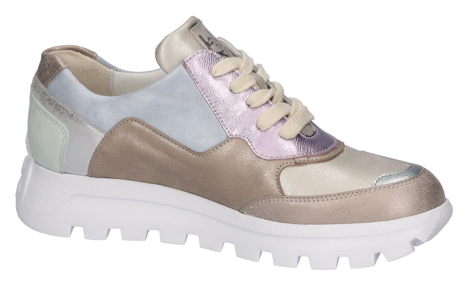Waldläufer Plateausneakers H-AJALA , veterschoenen, lage schoen, comfortabele schoen in h-breedte (=zeer breed)