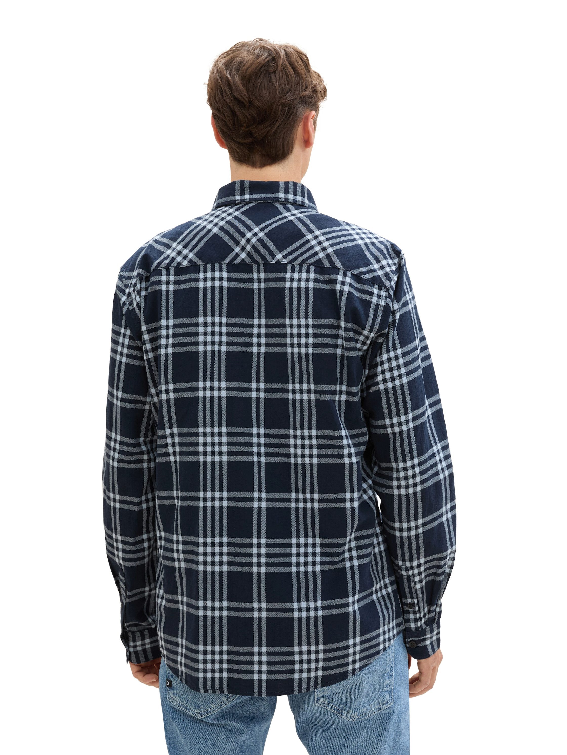Tom Tailor Denim Geruit overhemd met ruitpatroon
