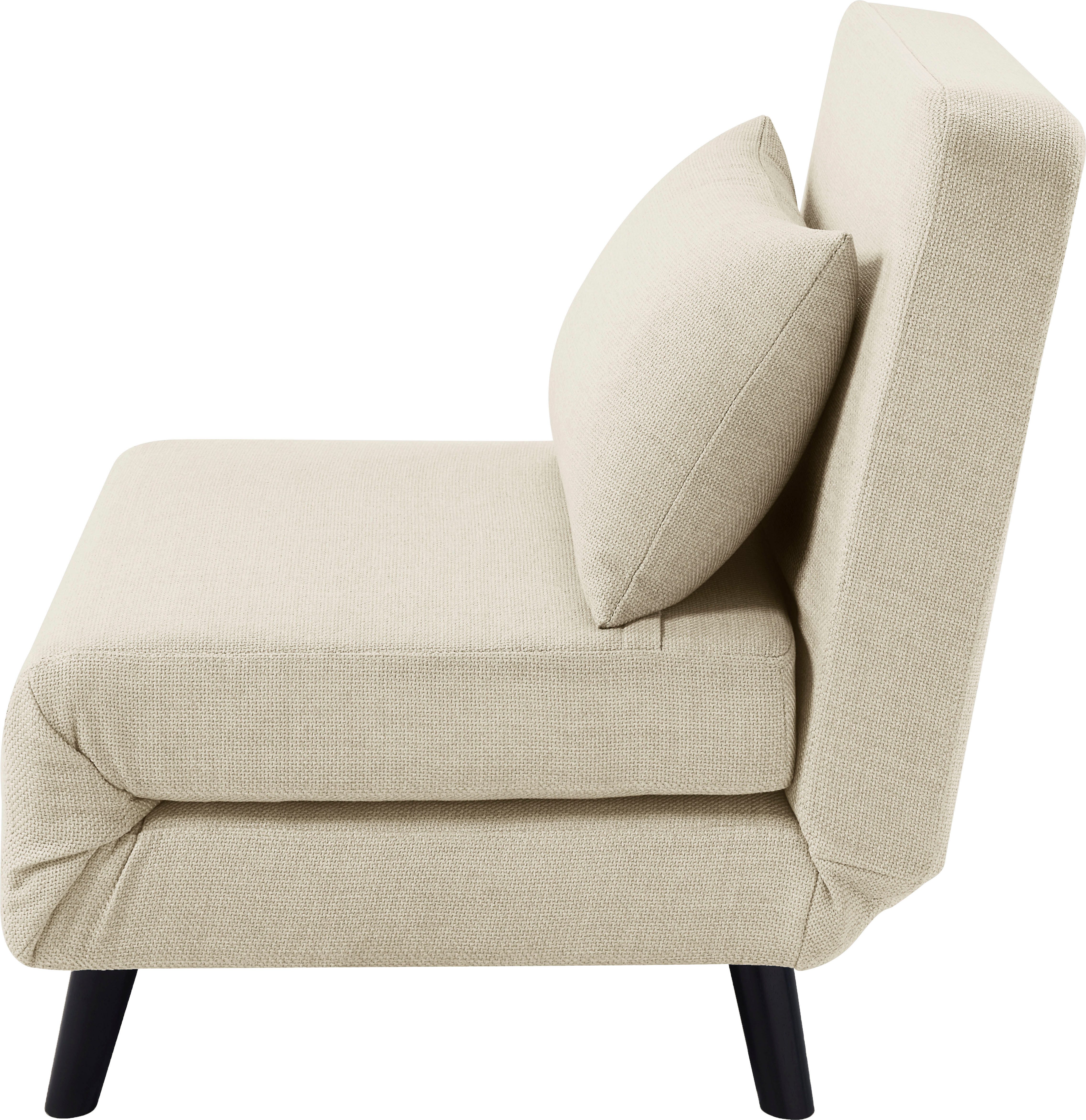 ATLANTIC home collection Fauteuil Robby incl. bedfunctie, meerdere verstelbaar, structuurstof