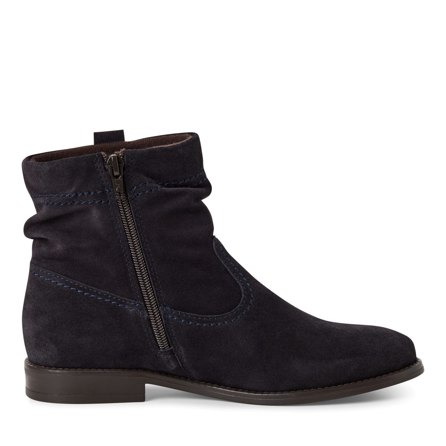 Tamaris Laarsjes , blokhak, laarzen met plooien in slouchy look
