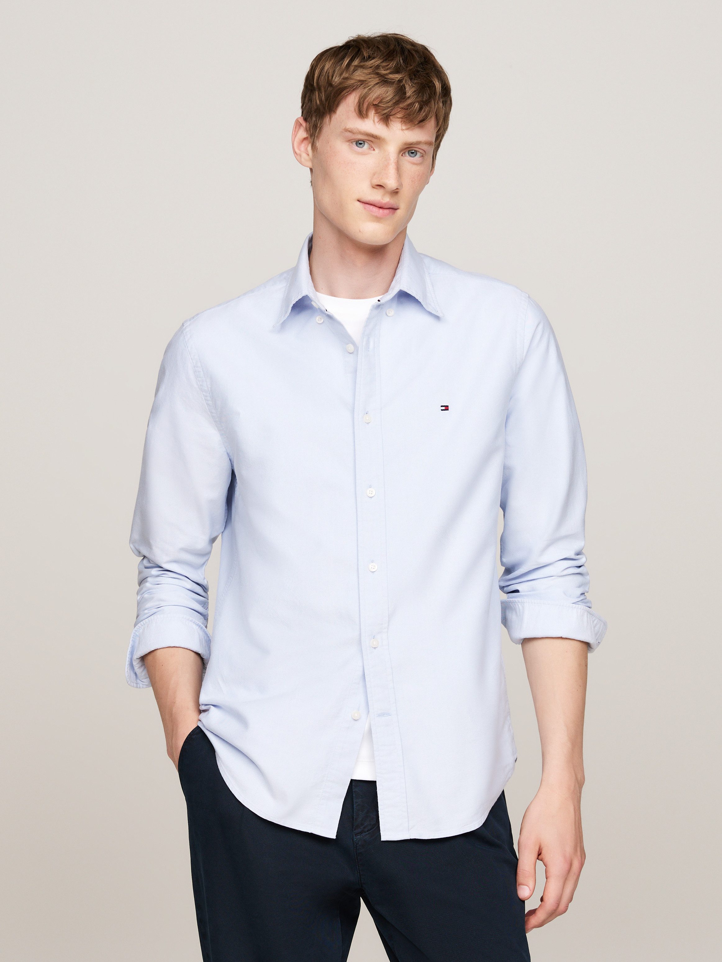 Tommy Hilfiger Overhemd met lange mouwen SOLID HERITAGE OXFORD RF SHIRT