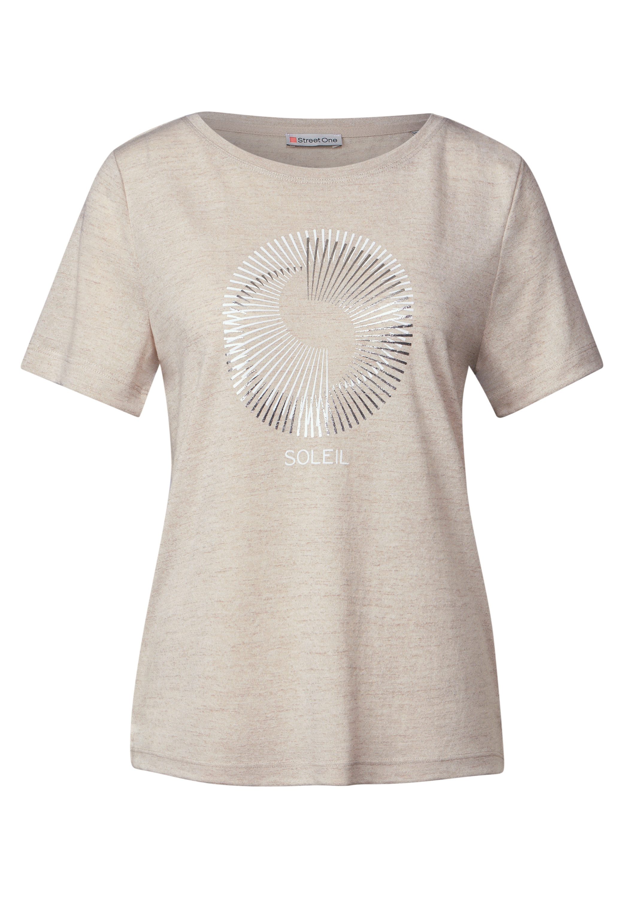STREET ONE T-shirt met folieprint
