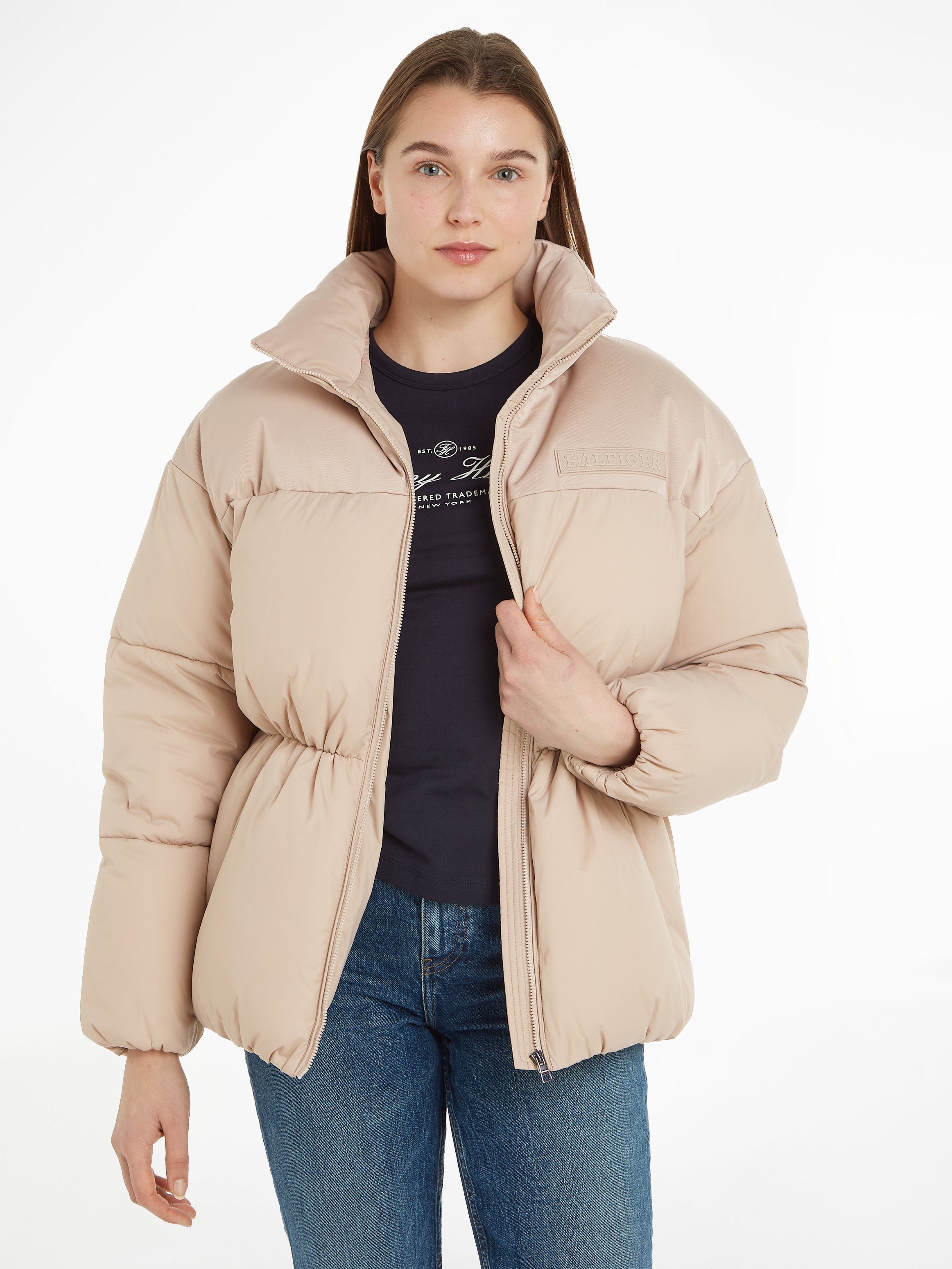 Tommy Hilfiger Gewatteerde jas NEW YORK PUFFER JACKET met verstelbare tailleband