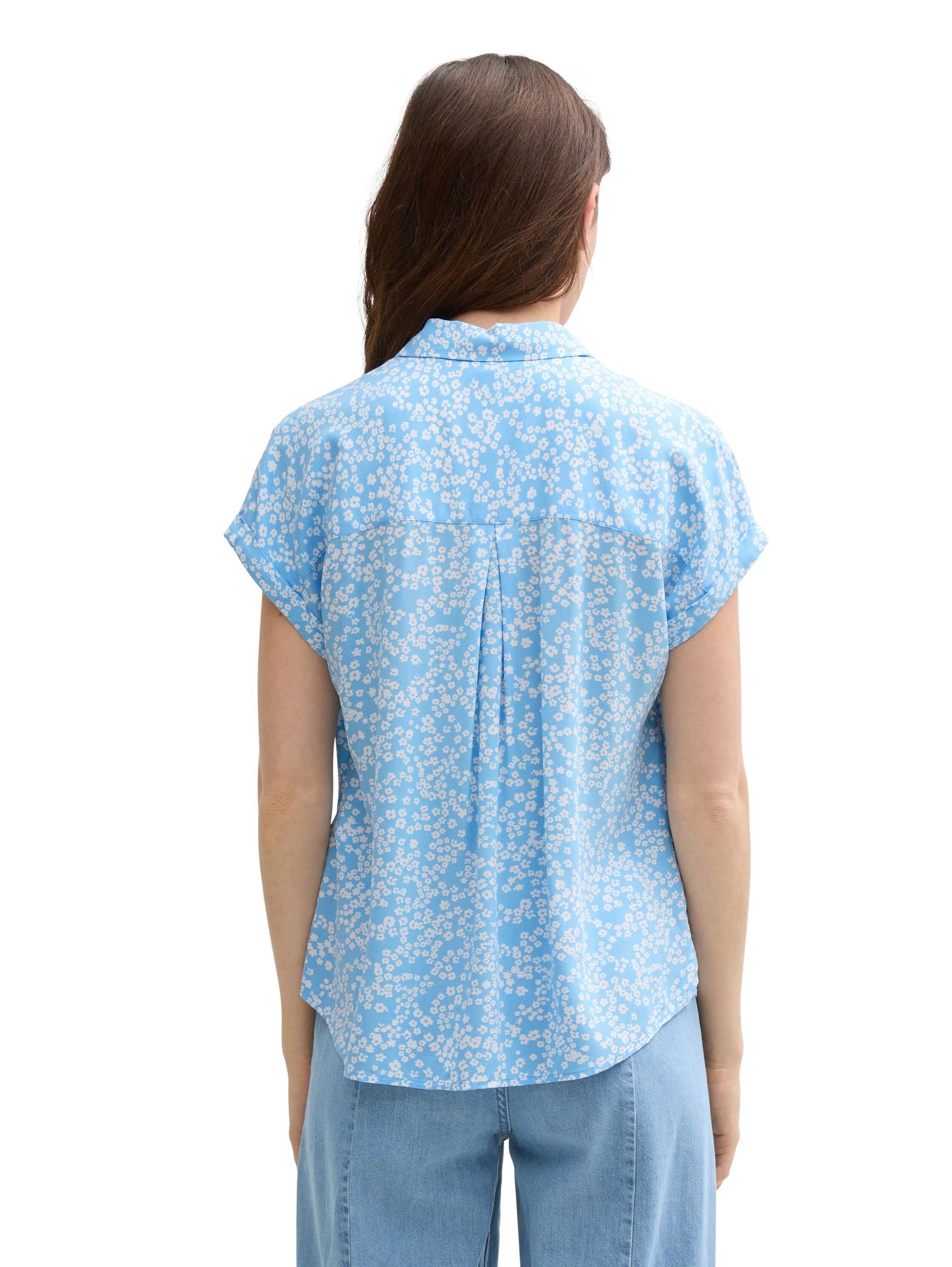 Tom Tailor Denim Shirtblouse met wijde mouwen