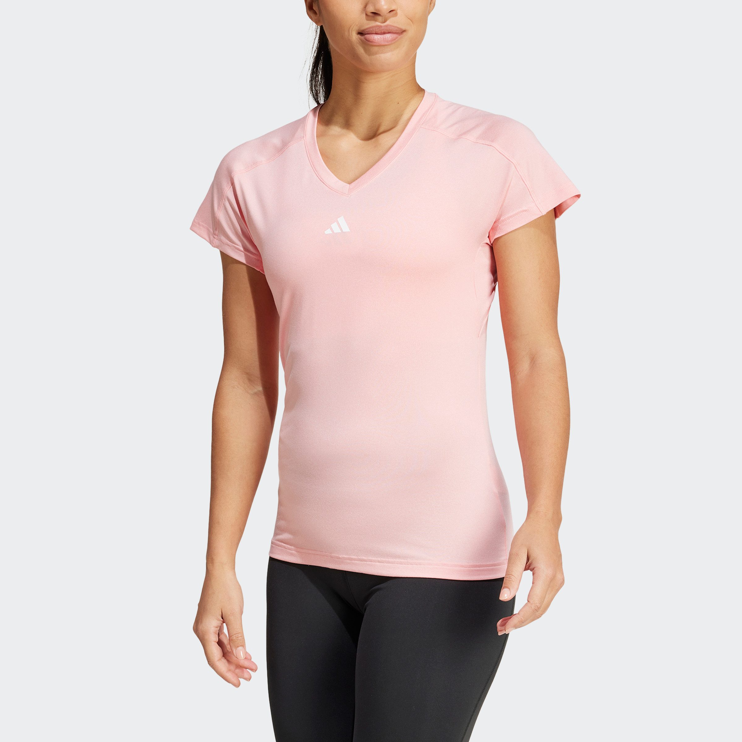 adidas Performance T-shirt TR-ES MIN T Trainingsshirt vochtabsorberend met V-hals