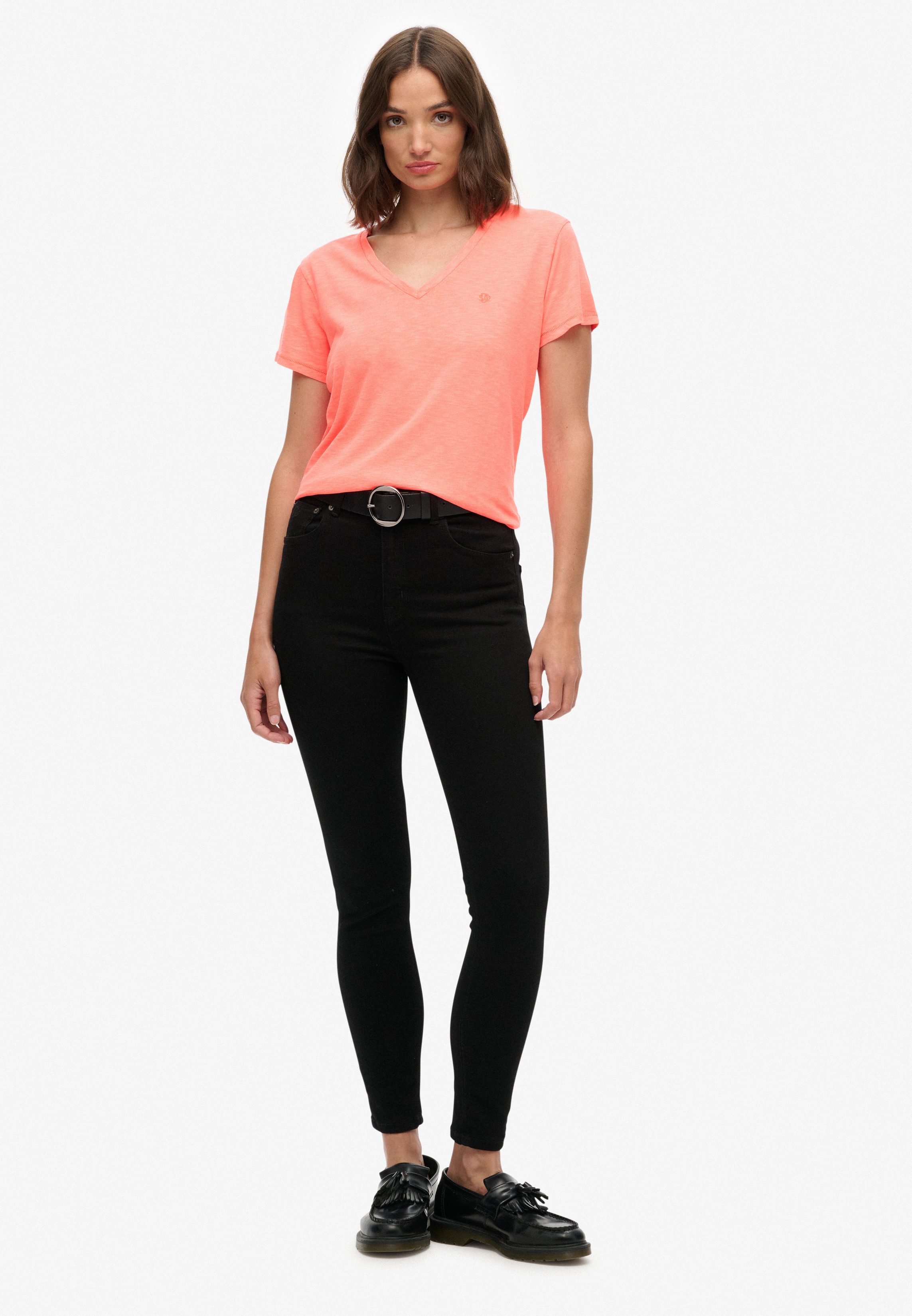 Superdry T-shirt STUDIOS SLUB EMB VEE TEE