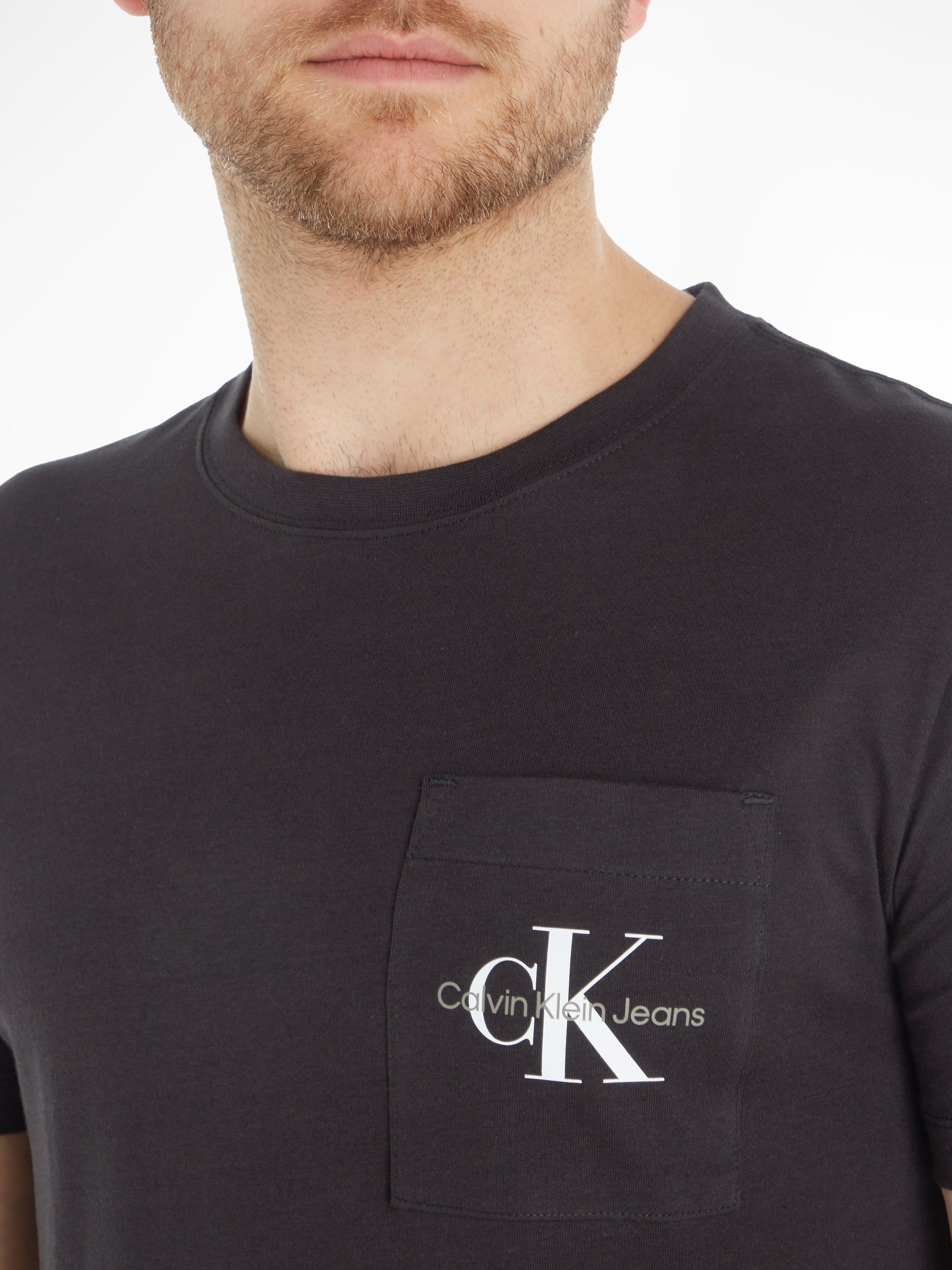 Calvin Klein T-shirt CORE MONOGRAM POCKET SLIM TEE