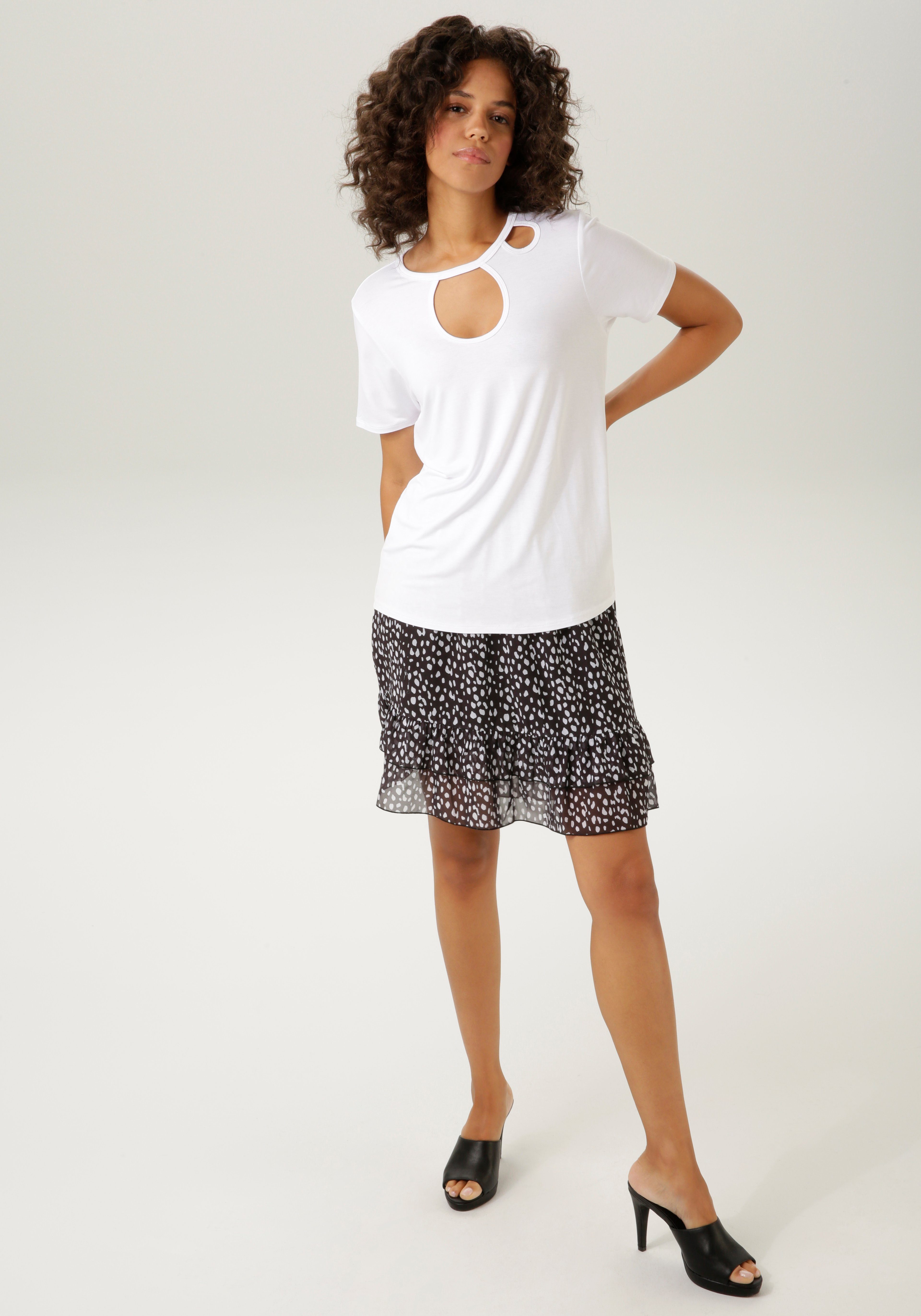 Aniston CASUAL Minirok met een trendy all-over print