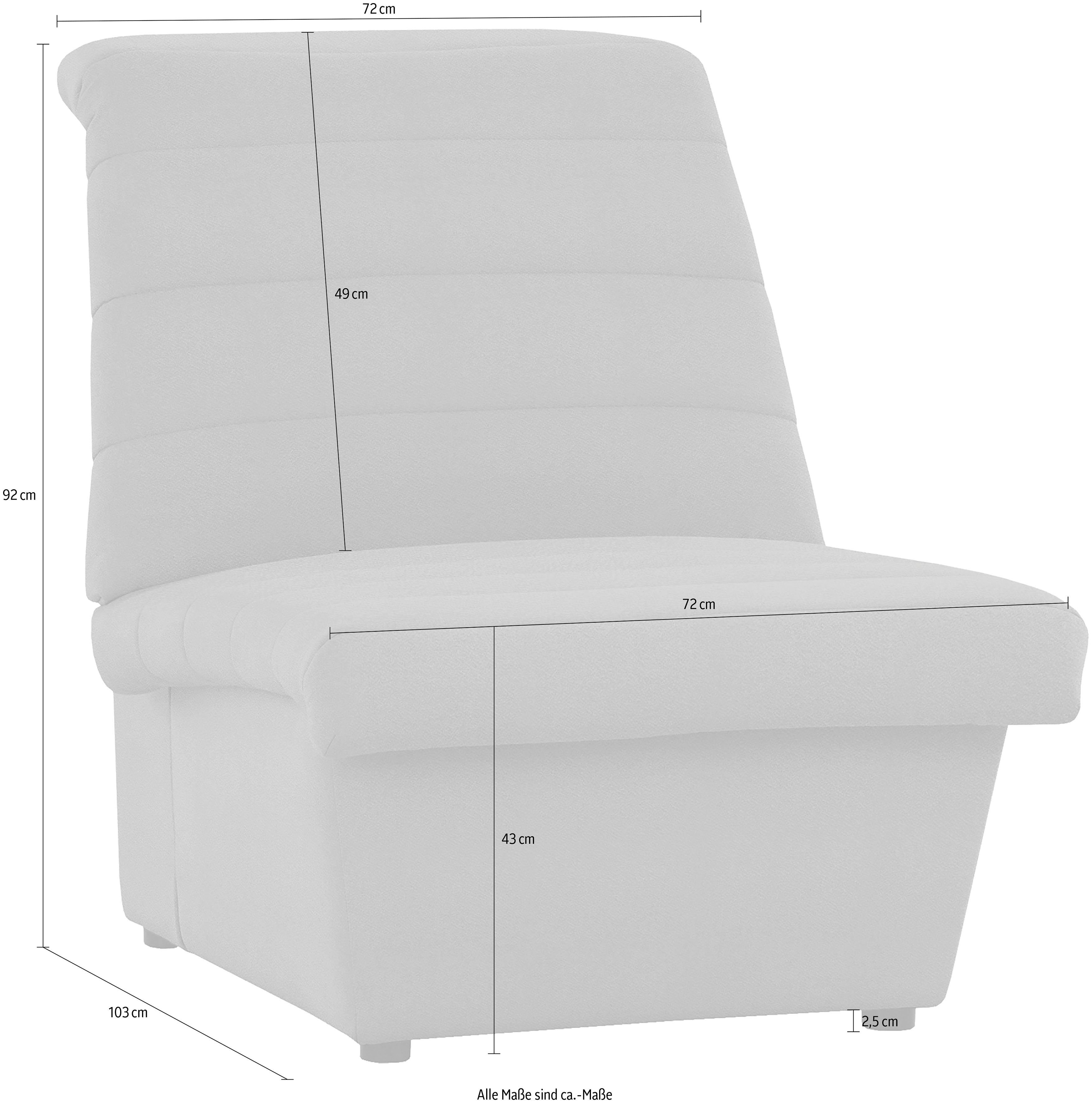 LOOKS BY WOLFGANG JOOP Fauteuil LOOKS VIII Breedtestiksels, zonder armleuningen, in twee verschillende afmetingen