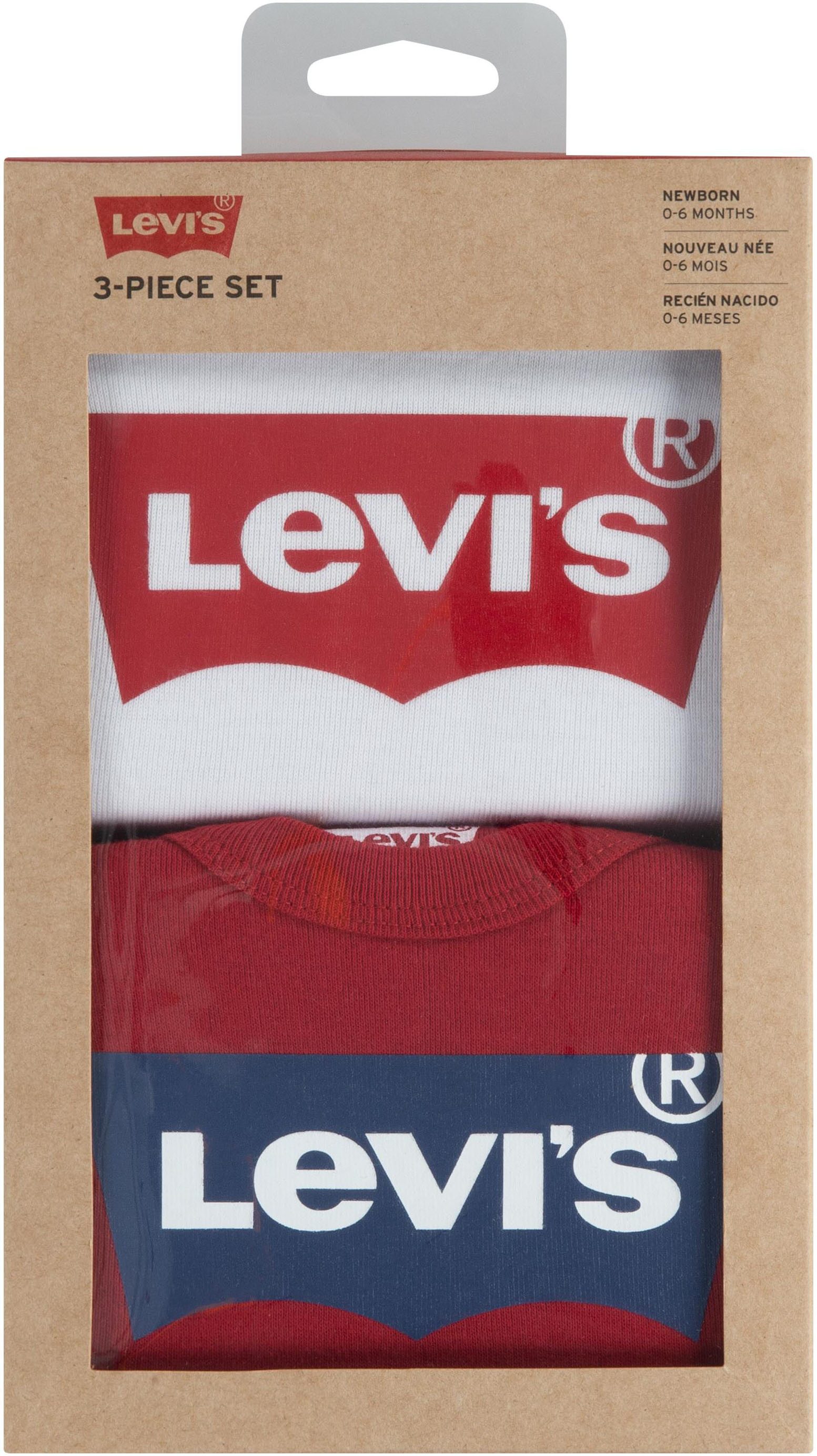 Levi's Kidswear Body met korte mouwen BATWING 2PK BODYSUIT UNISEX van Levi's® Kids voor baby's (2-delig)