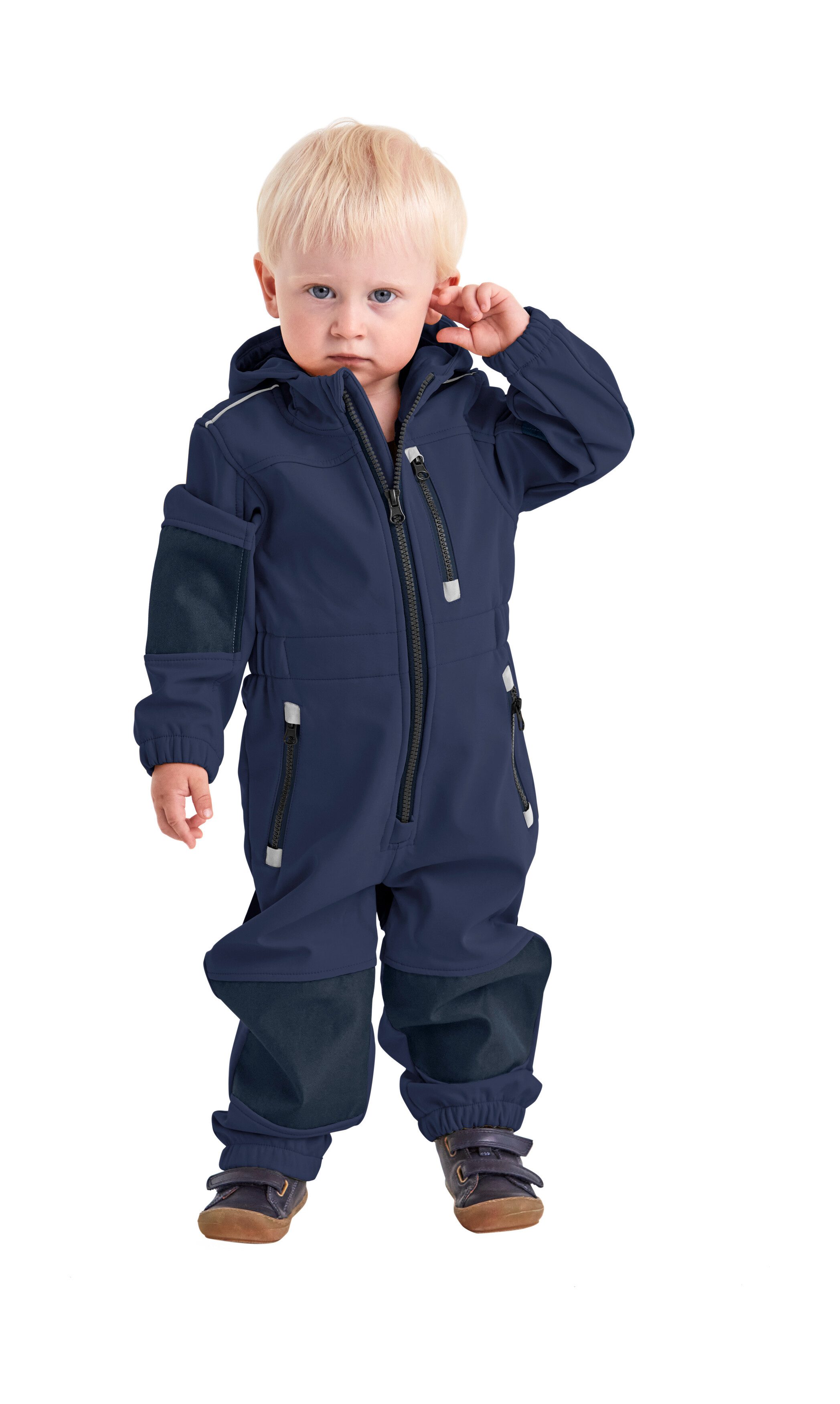 first instinct by killtec Jumpsuit FIOW 35 MNS ONPC Softshellpak met fleece binnenin, waterafstotend, winddicht