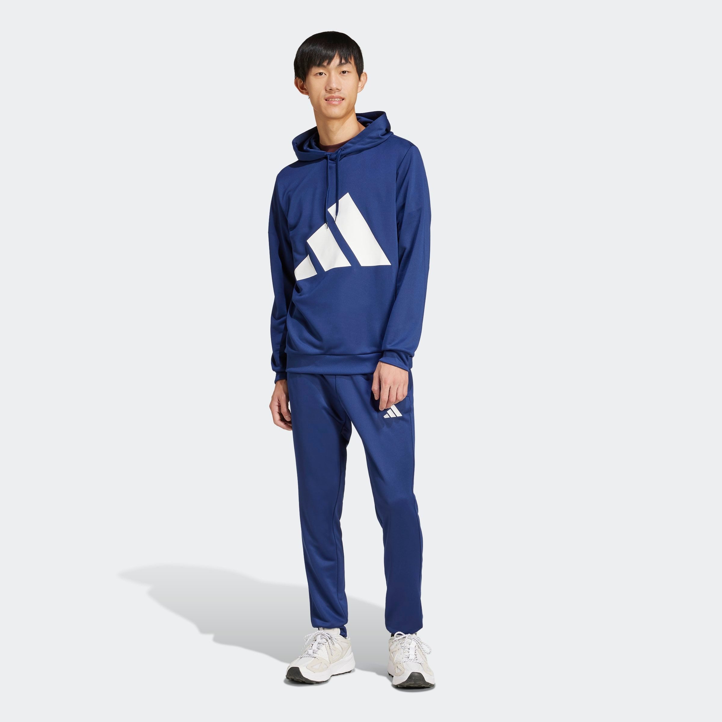 adidas Sportswear Trainingspak M BL FT HD TS van zacht french-terry materiaal, hoodie (2-delig)