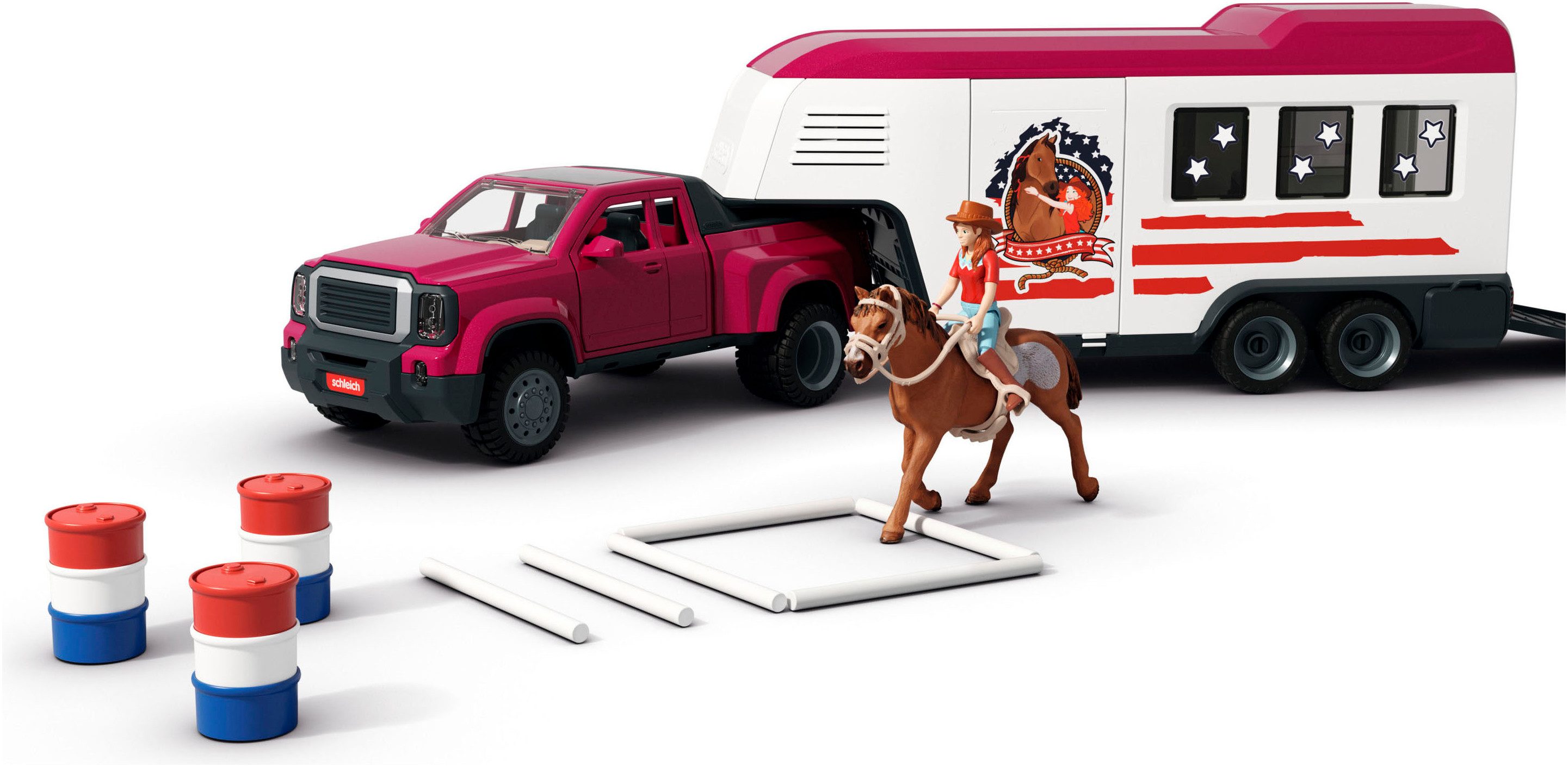 Schleich® Speelfiguur HORSE CLUB, Lakeside Truck mit Anhänger (42705)