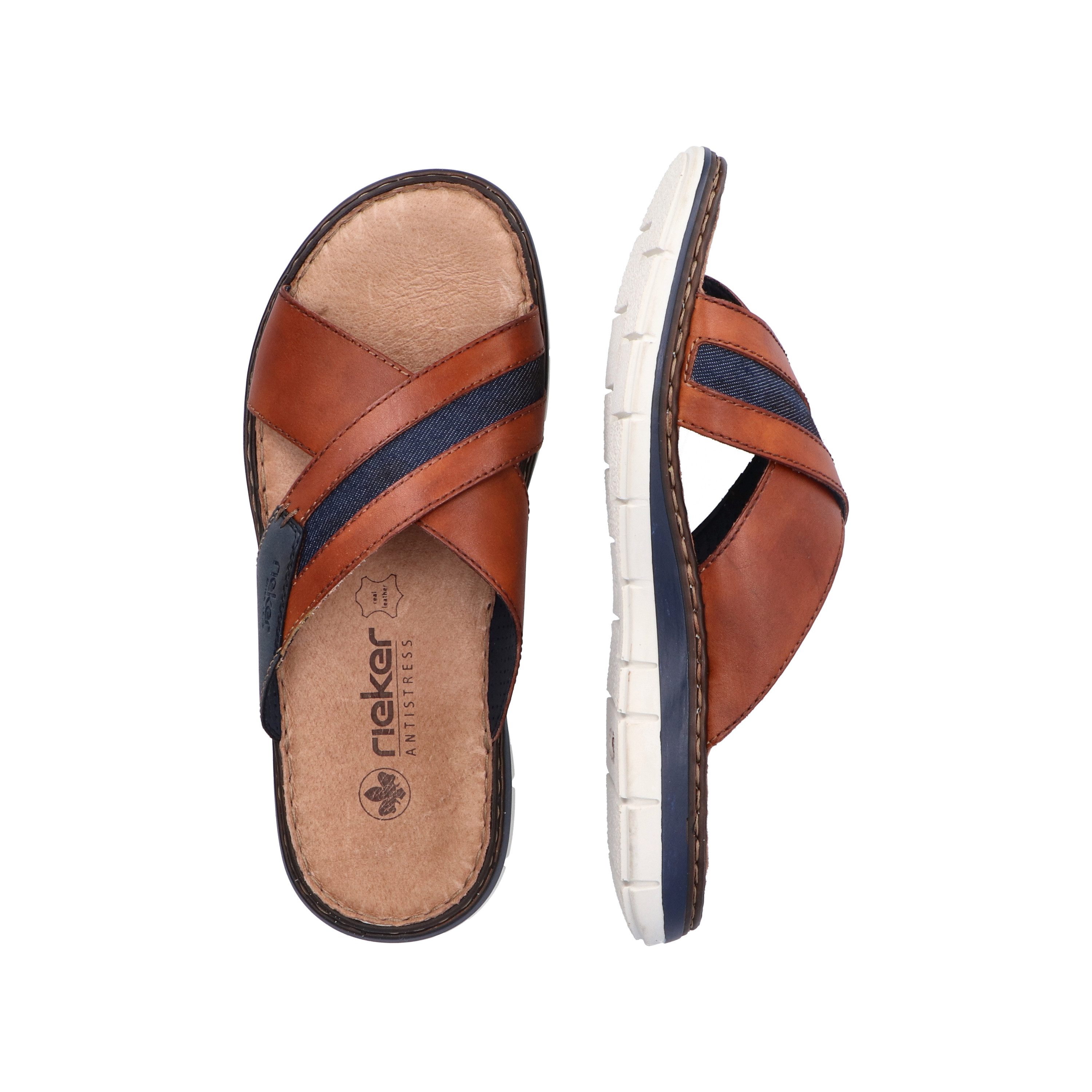 Rieker Slippers , zomerschoen, strandschoen, huisschoen met zachte binnenzool