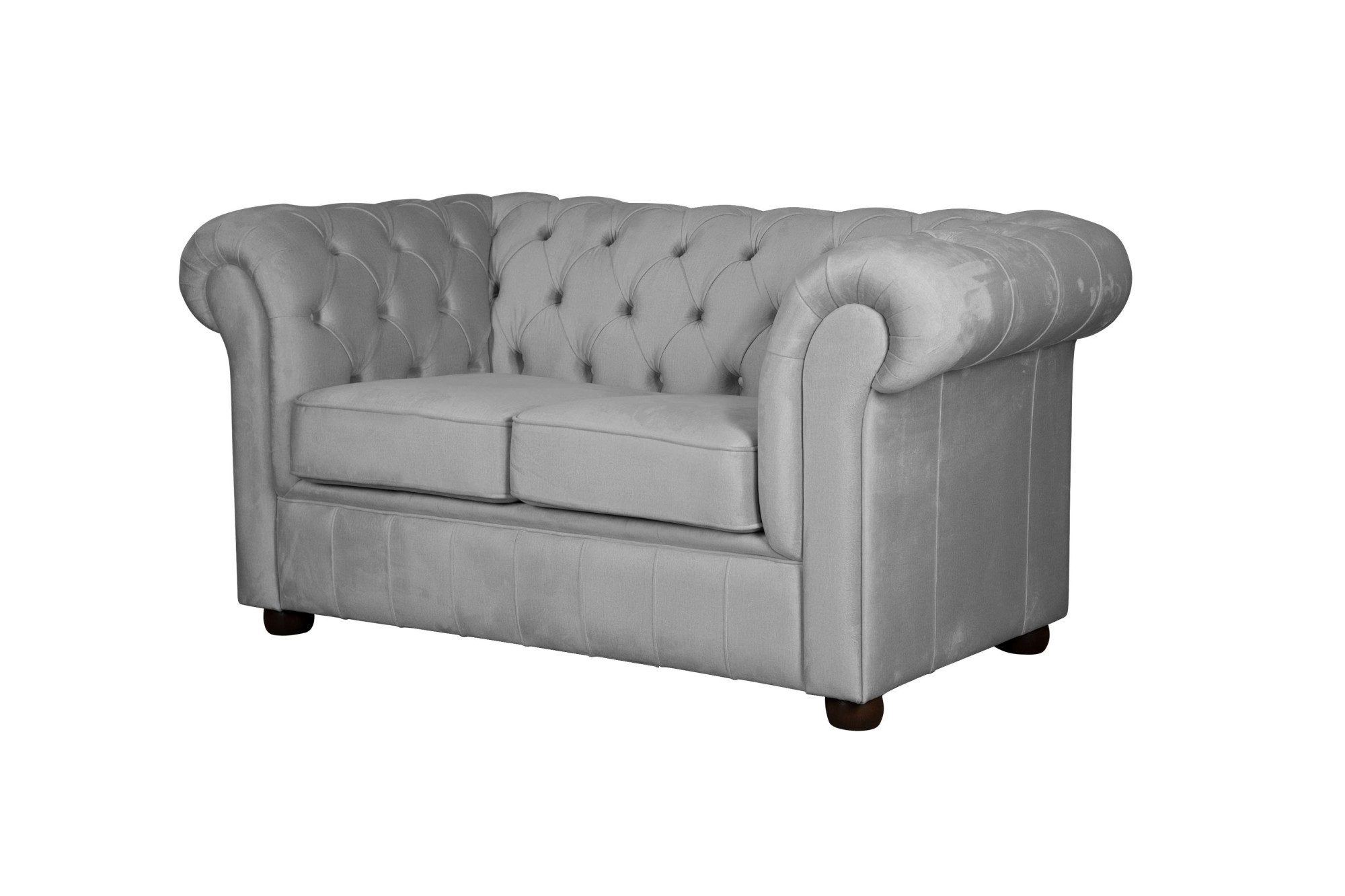 Home affaire 2-zitsbank CHARENTE, Chesterfield bank, golfvering, afmetingen: B/D/H: 147/89/74 cm