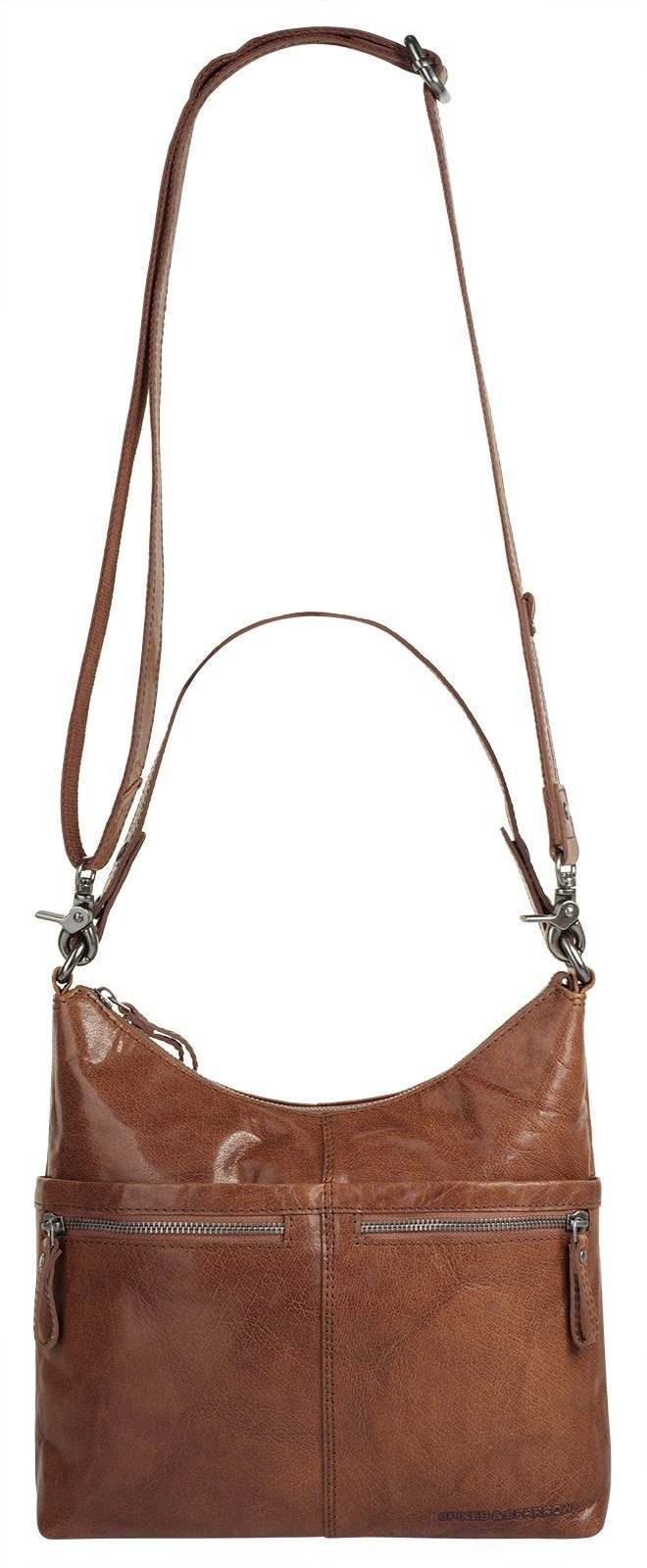 Spikes & Sparrow Schoudertas echt leder