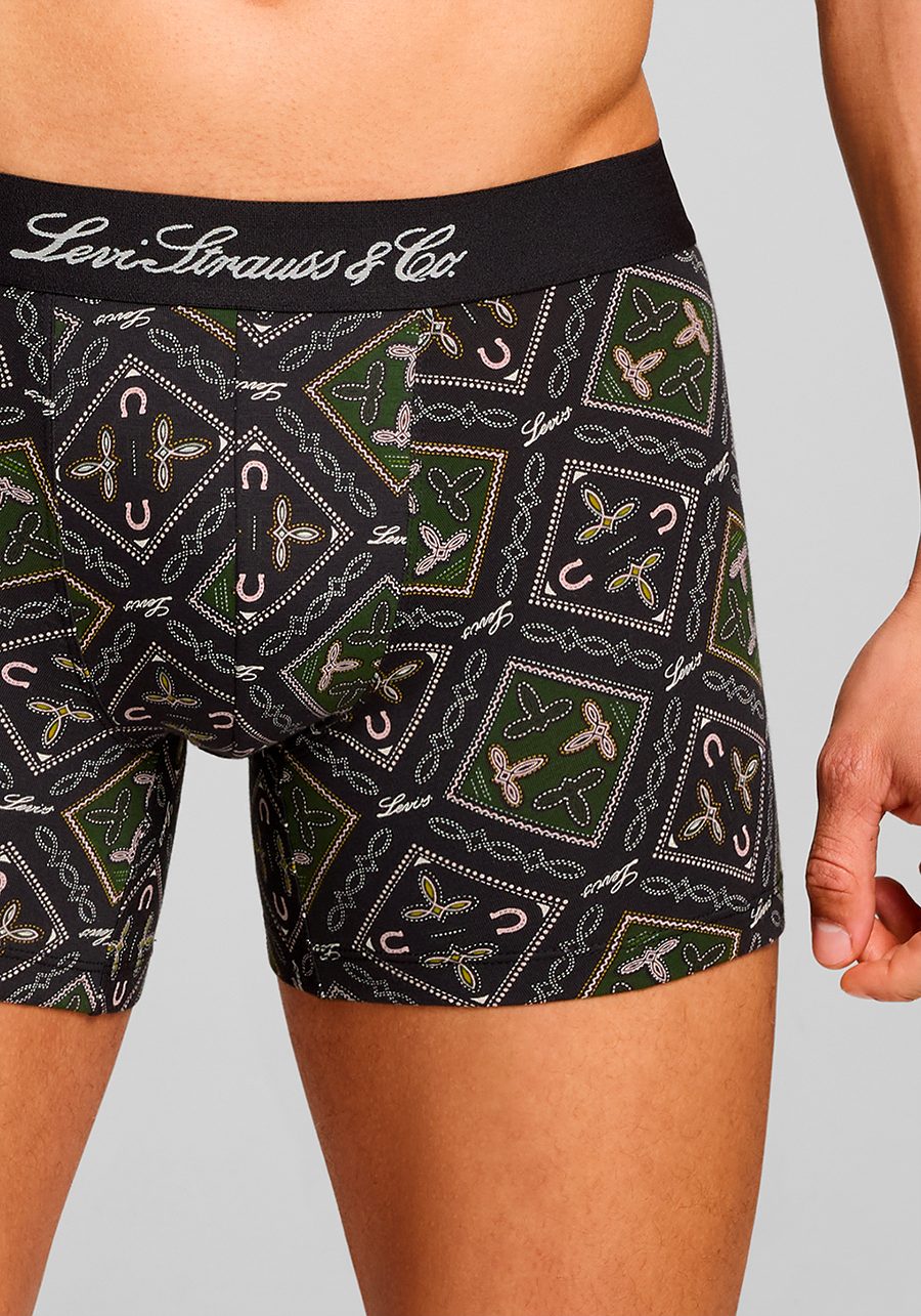 Levi's® Boxershort LEVIS MEN WESTERN AOP BOXER BRIEF 2P (Set van 2)