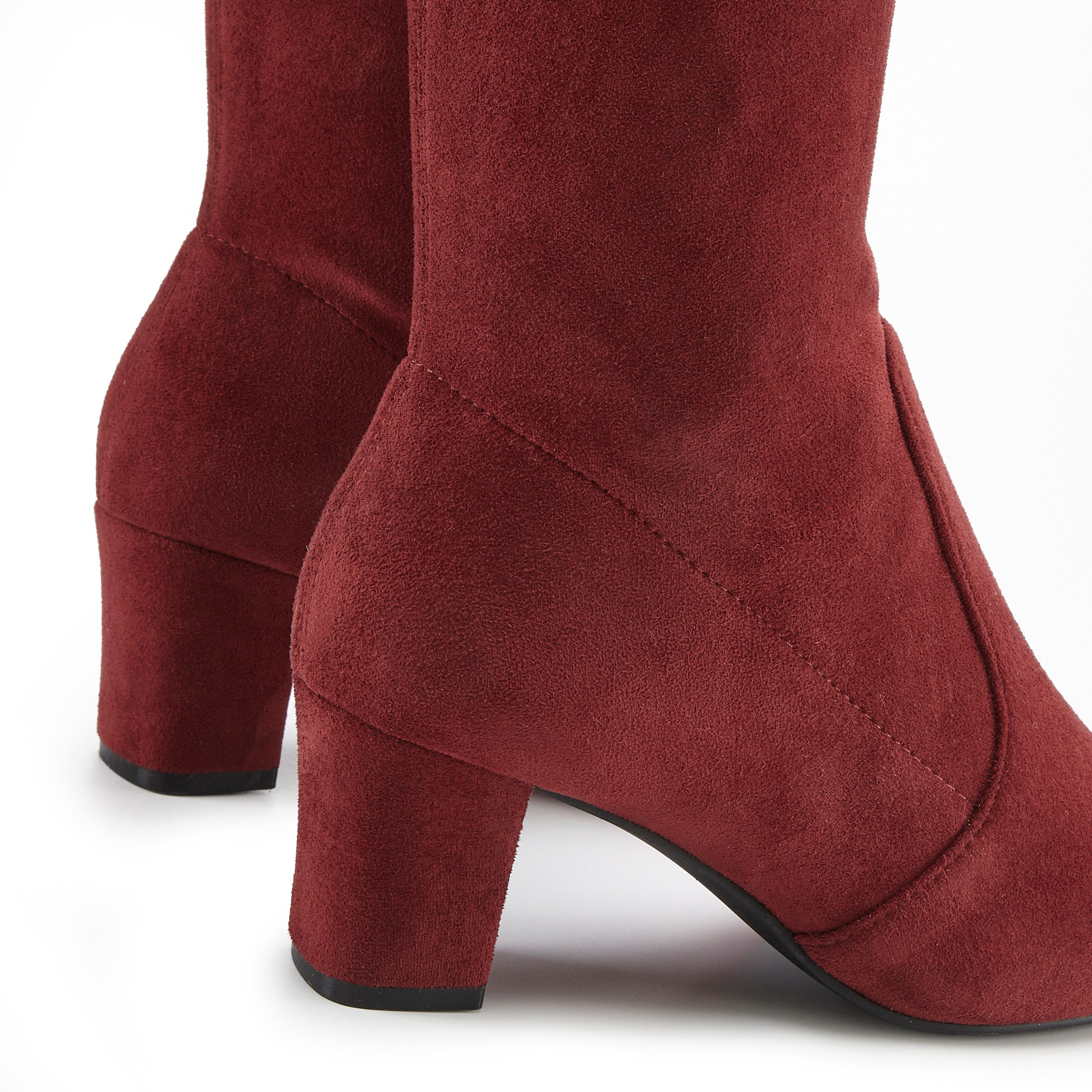 Lascana Instaplaarzen Slip-on boots, slouchy boots, slip-on, stretch & blokhak