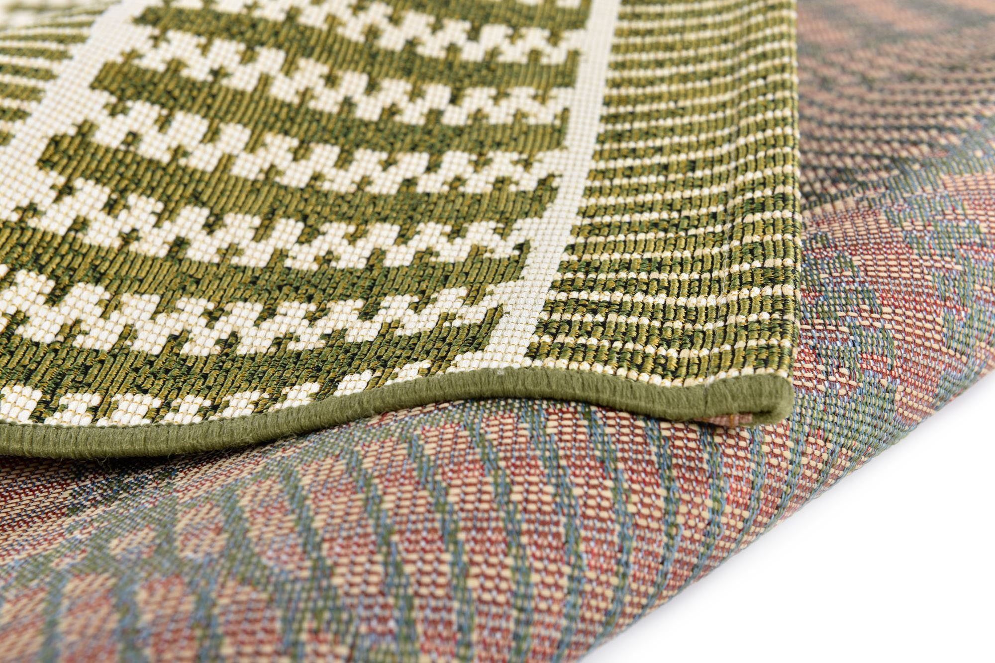 TOM TAILOR HOME Vloerkleed Funky Outdoor Geometric Platweefsel, modern ruitendesign, geschikt voor buiten, woonkamer