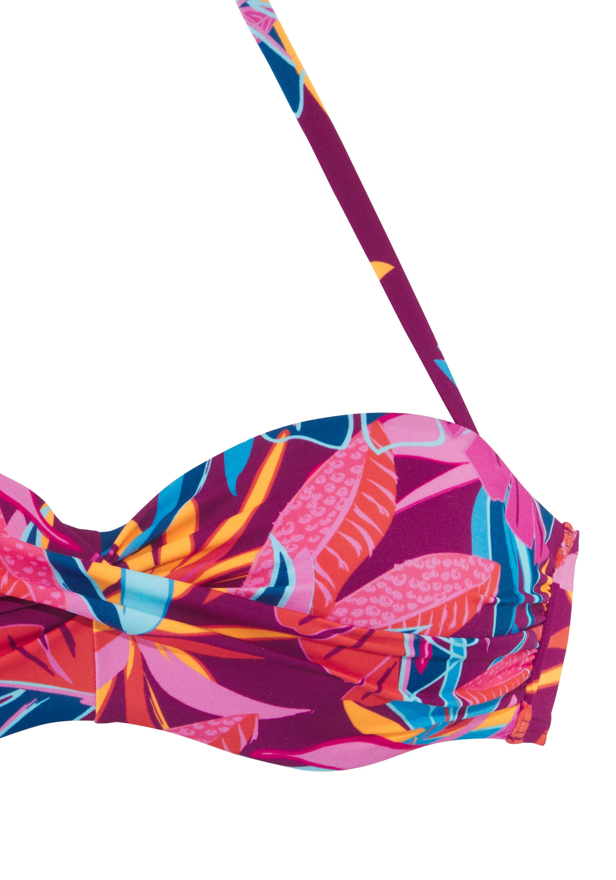 Buffalo Beugelbikinitop in bandeaumodel Soleil met gedraaide look