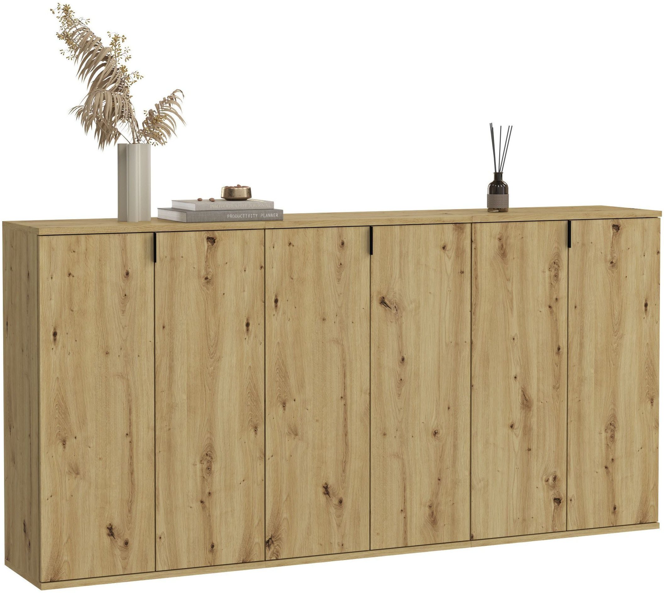 INOSIGN Halmeubelset Trondheim, Breedte 183 cm, bestaande uit 3 Kommoden, 6 Deuren, 18 Vakken (set, 3-delig)