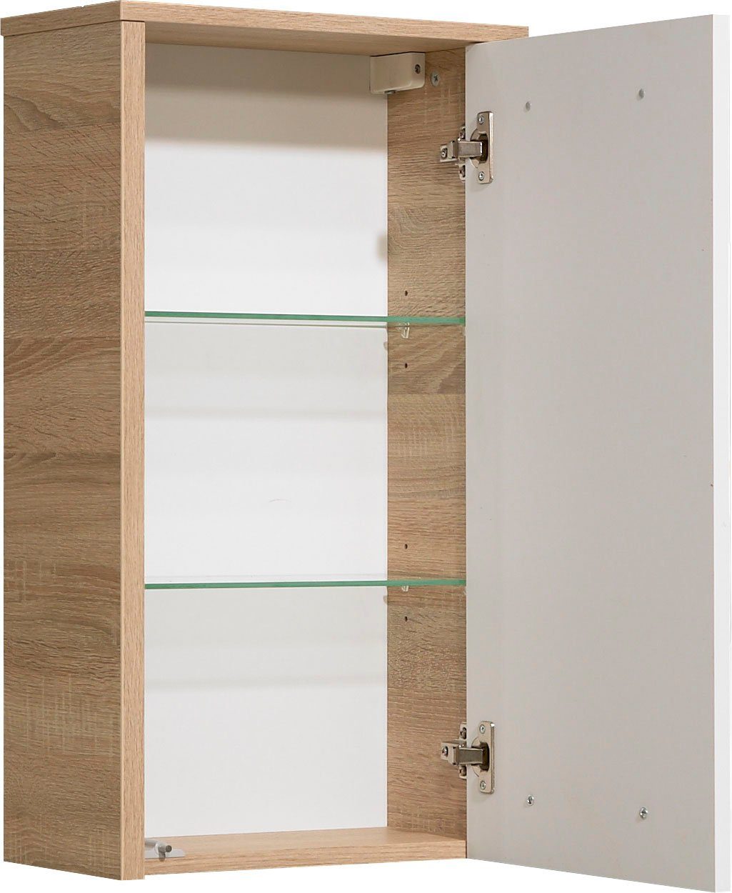 Saphir Badkamerserie Quickset 382 4-delig keramieken wastafelonderkast met led-spiegelkast (5-delig)