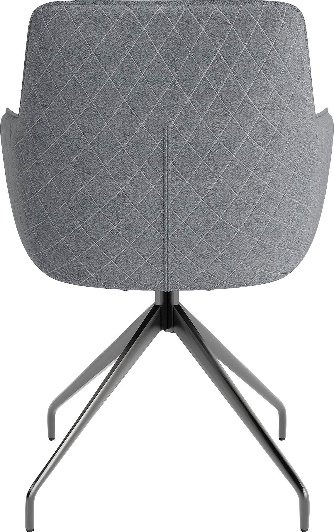 byLIVING Eetkamerstoel Memphis set van 2, zacht verdikt met eersteklas imitatieleer, draaibaar (set, 2 stuks)