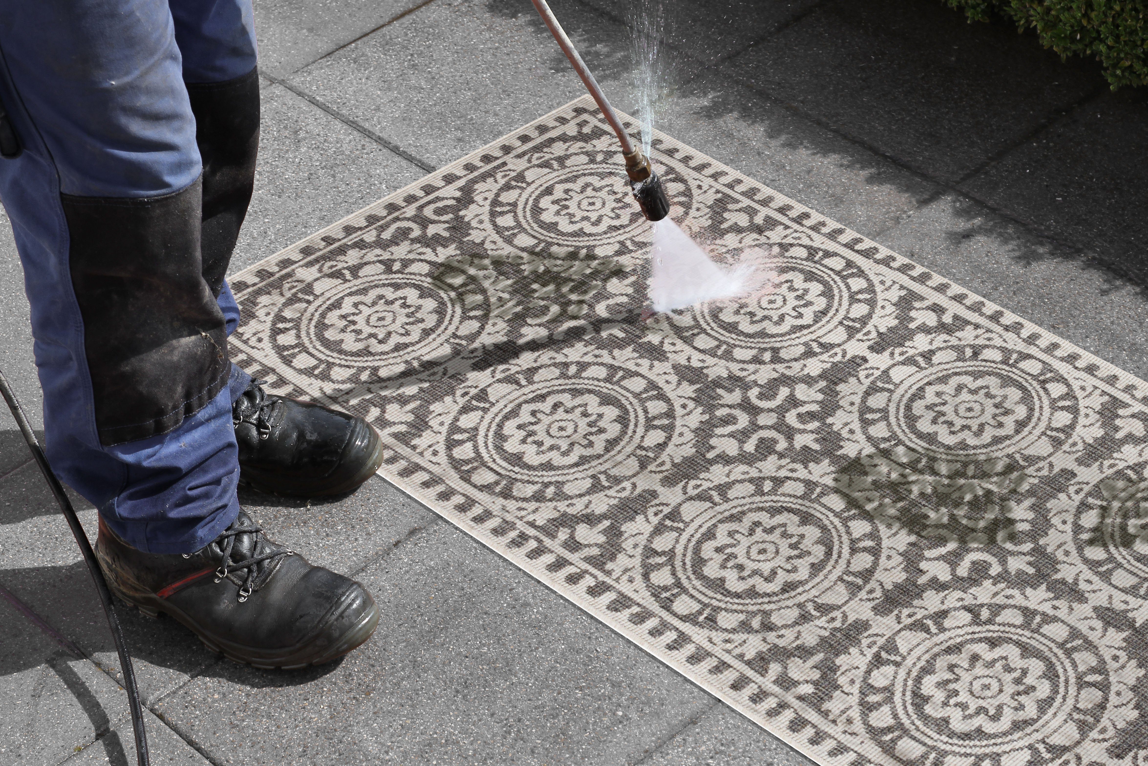 NORTHRUGS Loper Jardin Tweezijdig te gebruiken kleed, in-& outdoor, vintage, balkon, tuin, woonkamer, hal
