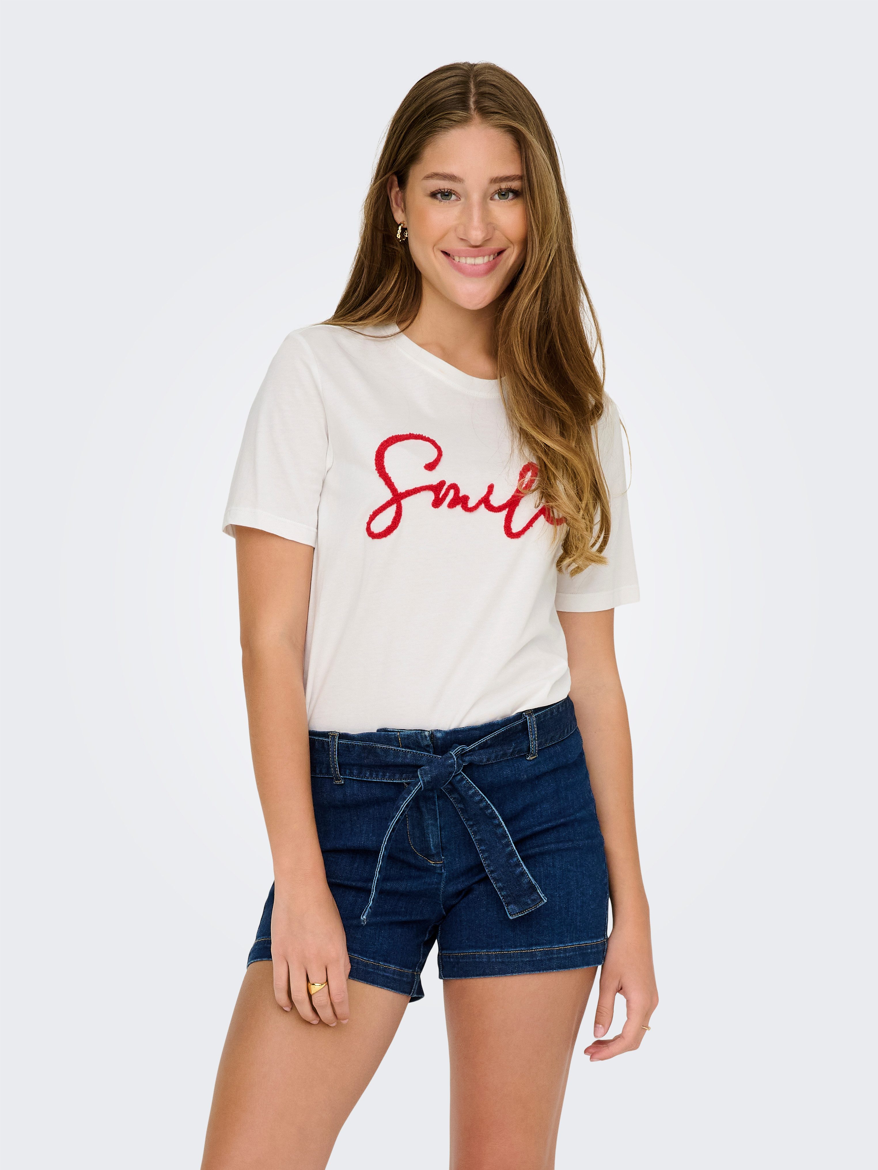 Only T-shirt ONLKIKO LIFE S/S O-NECK TERRY TOP CS JRS