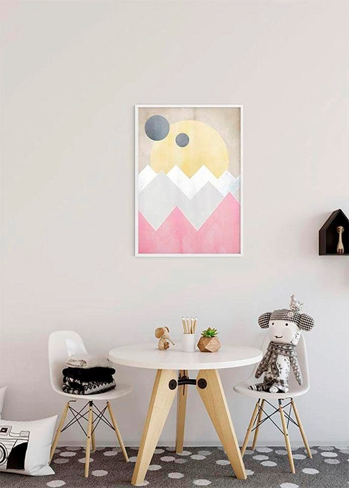 Komar Wanddecoratie Sunrise scheerlijn Wanddecoratie - zonder lijst (1 stuk)