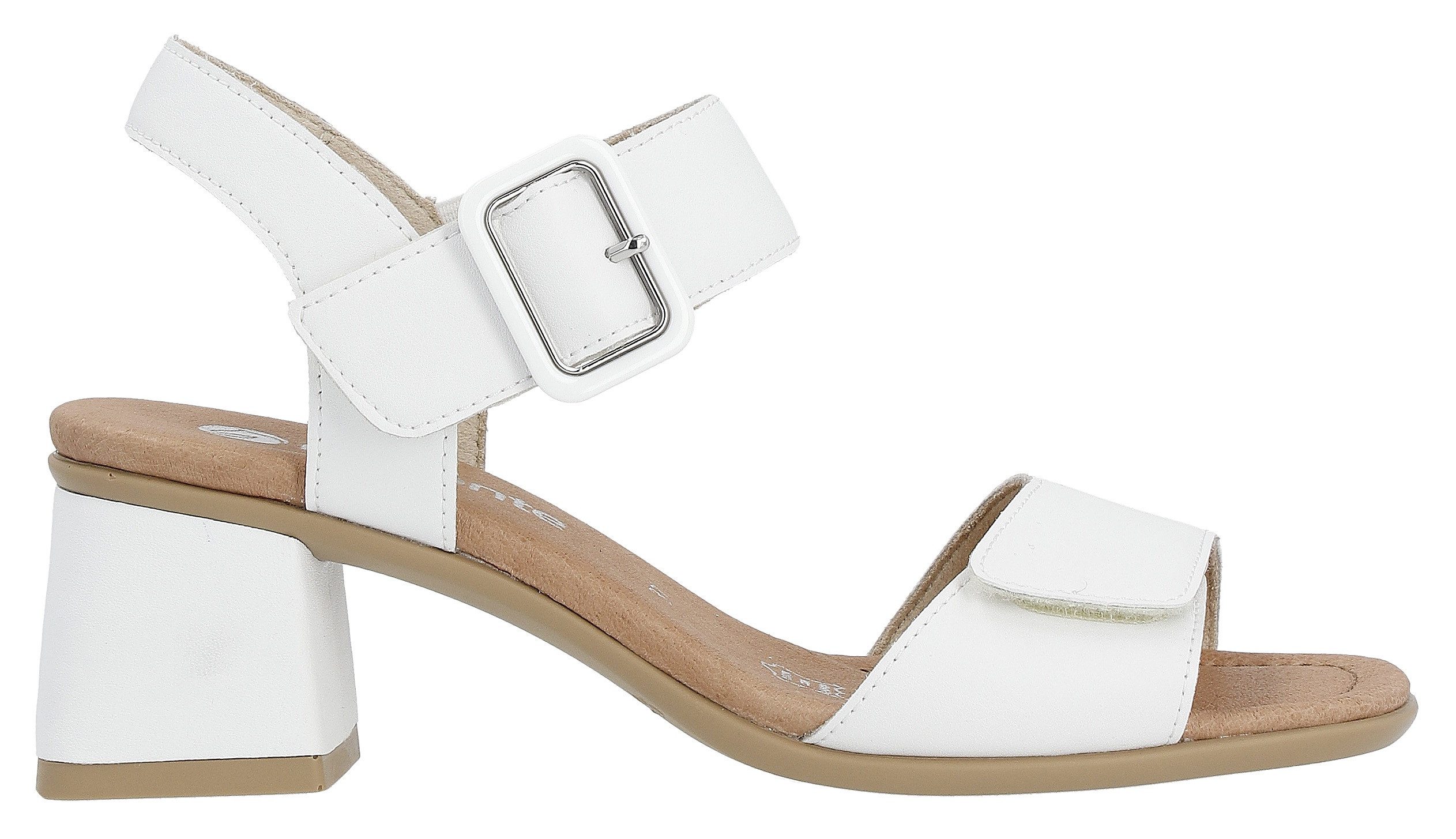 Remonte Sandaaltjes ELLE-Collection , blokhak, zomerschoen, sandaal, avondschoen met klittenband