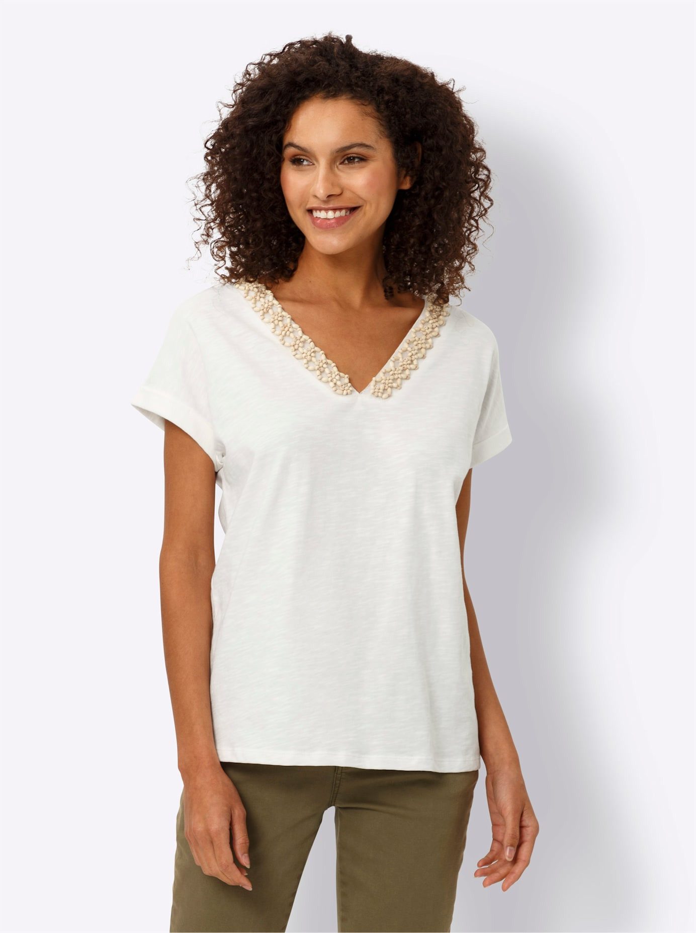 heine Shirt met V-hals Shirt (1-delig)