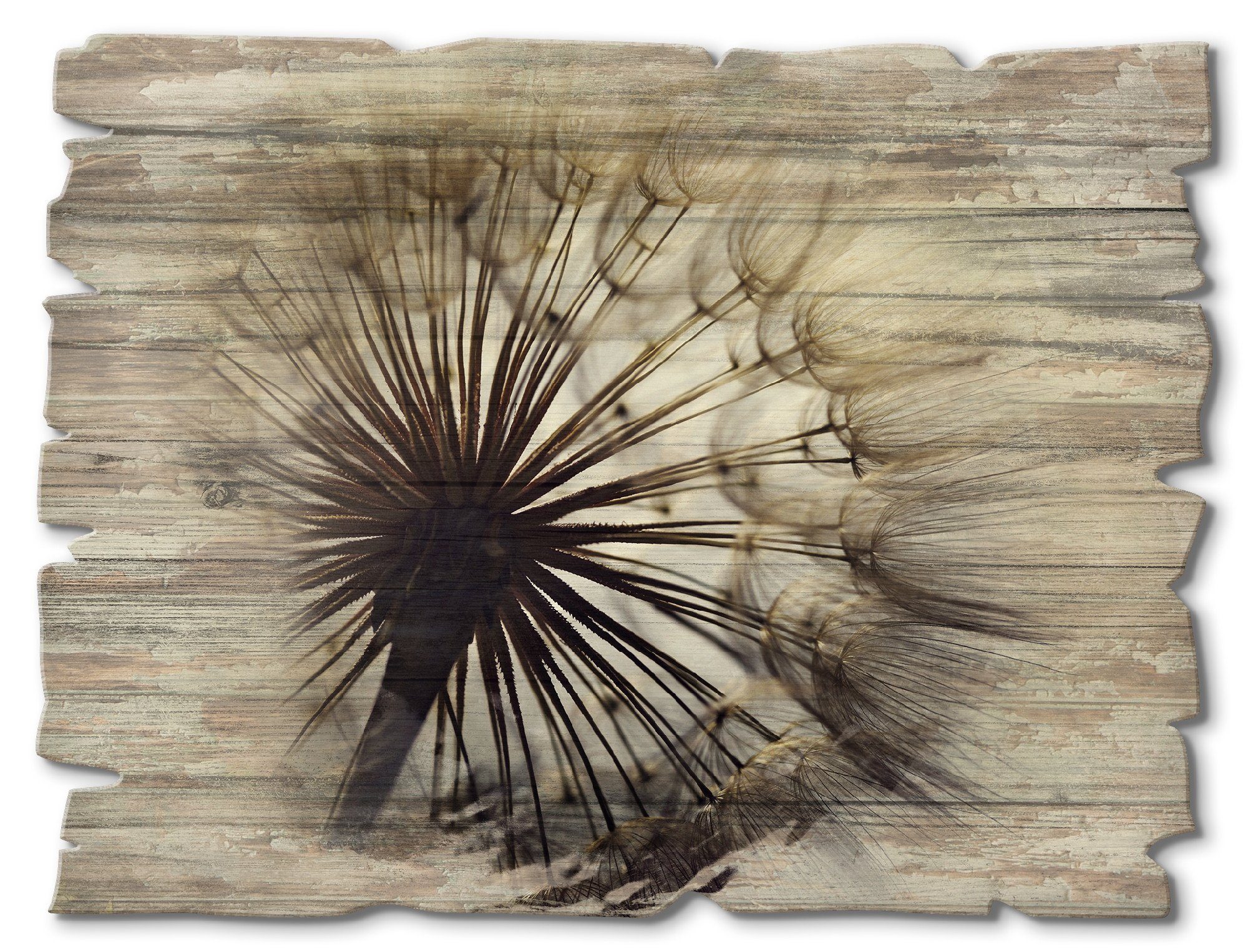Artland Artprint op hout Grote pluizenbol
