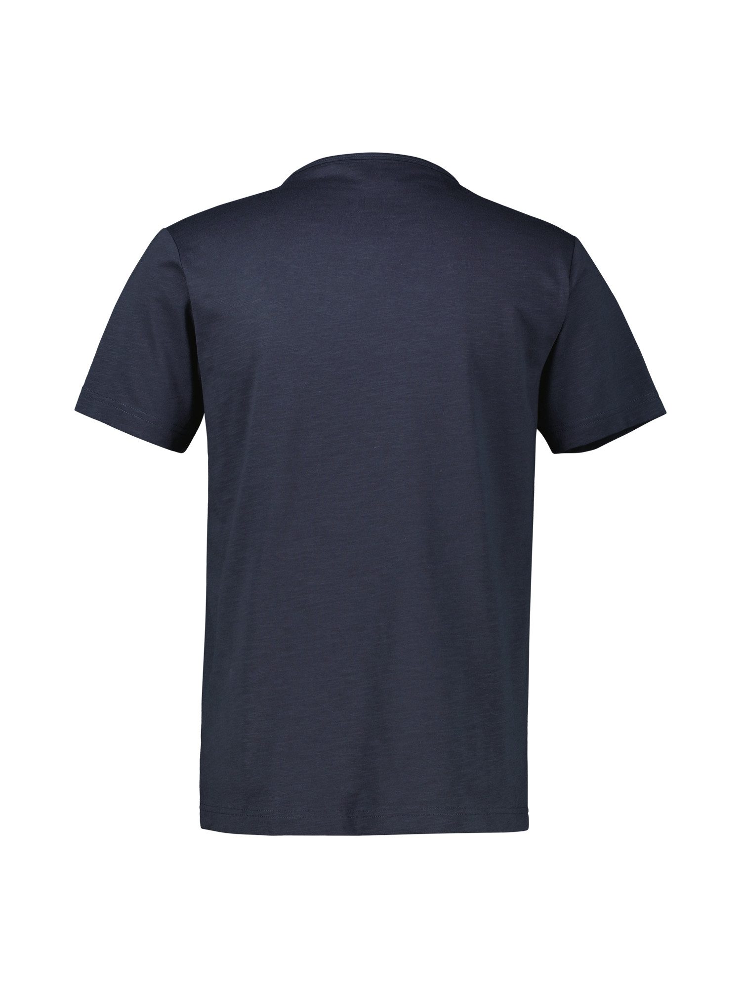 Lerros Henleyshirt LERROS serafino-shirt in effen structuurstof