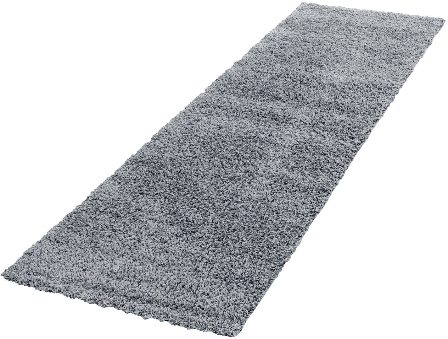 Ayyildiz Teppiche Hoogpolige loper Life Shaggy 1500 hoogpolige vloerkleden maat 80x250 cm grijs
