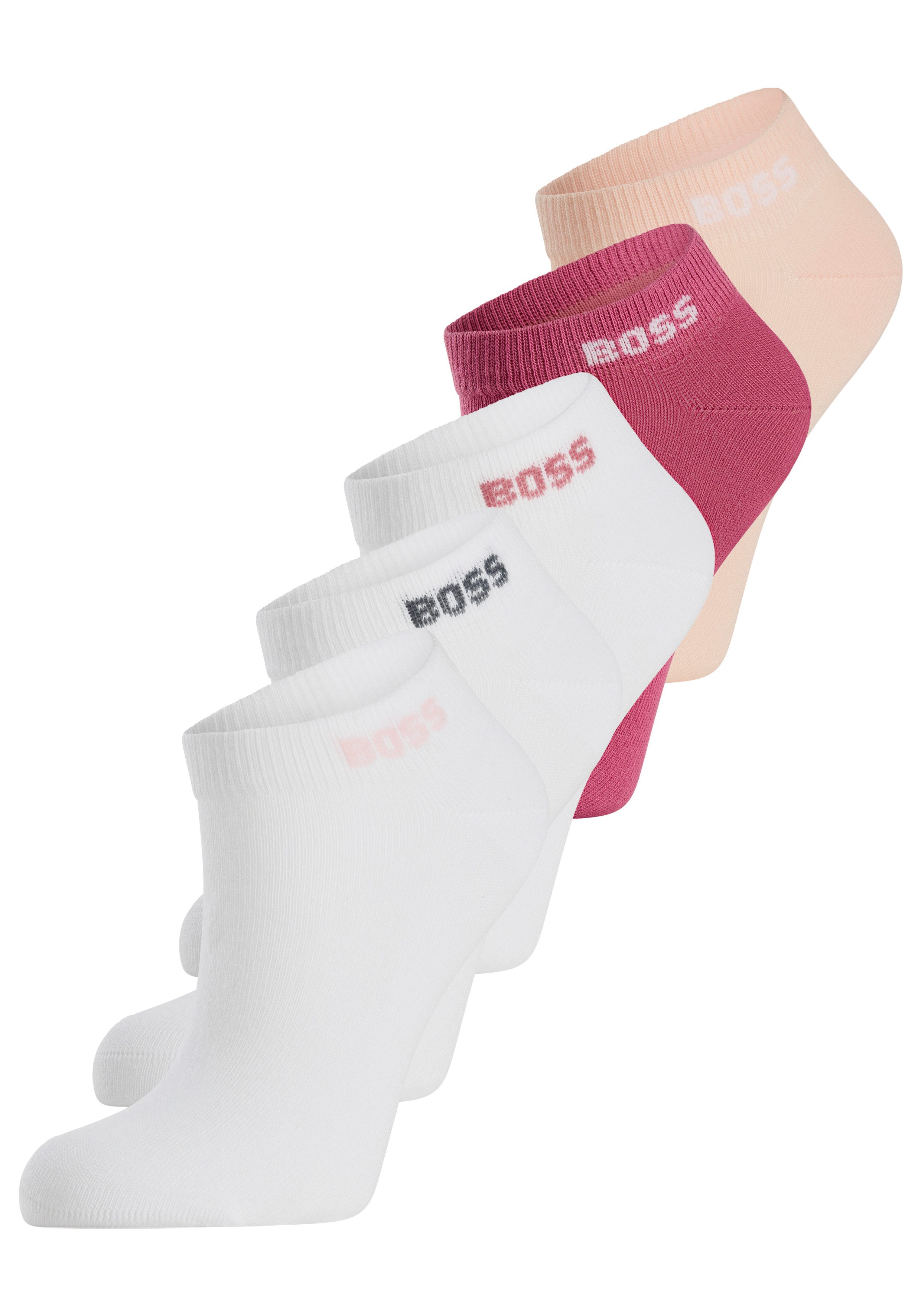 BOSS Sneakersokken 5P AS Logo CC W met boss logo-opdruk (set, 5 paar, 5er)