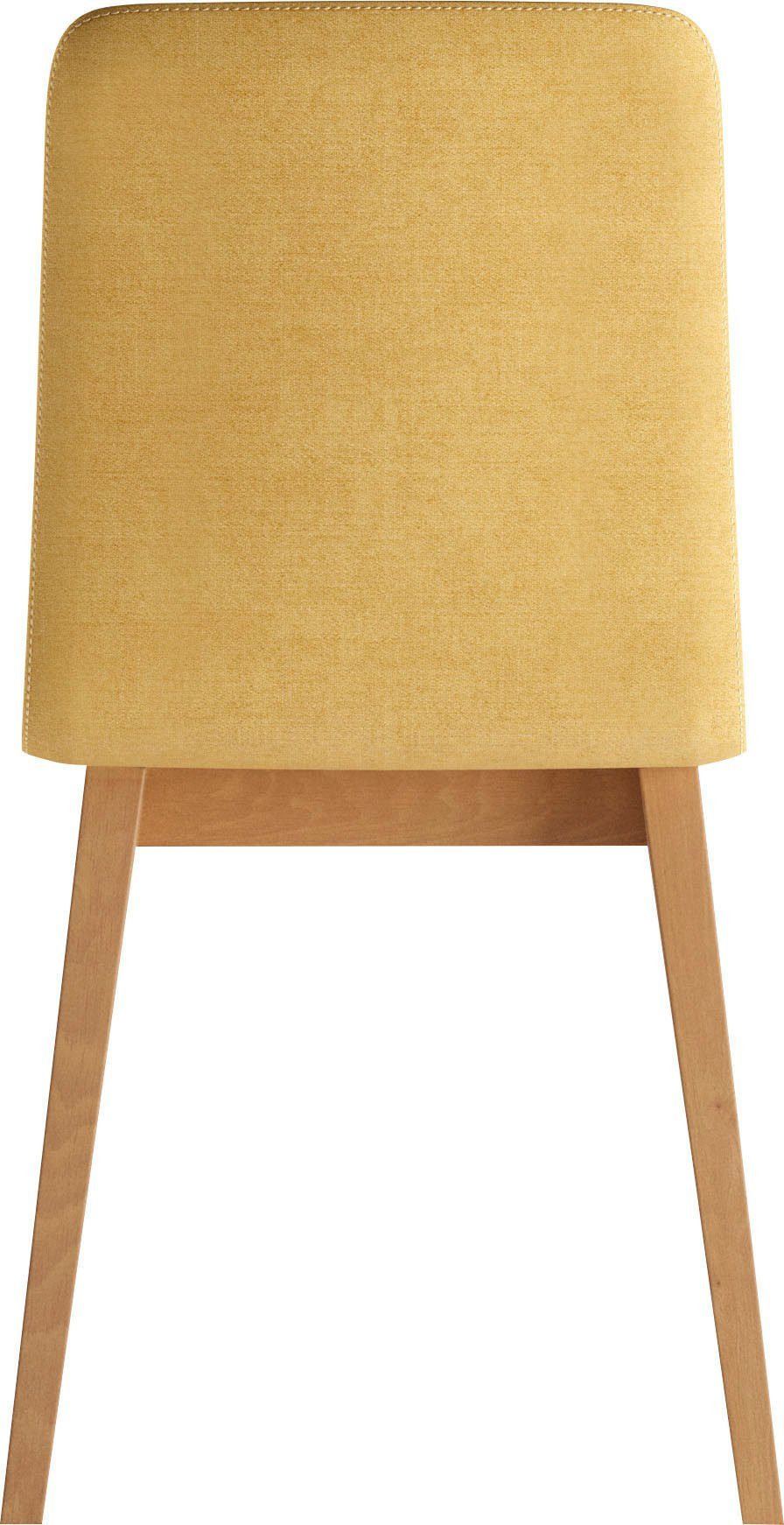 INOSIGN Stoel Sandy met verschillende stoelpootkleuren en kleurvarianten, zithoogte 47 cm (2 stuks)