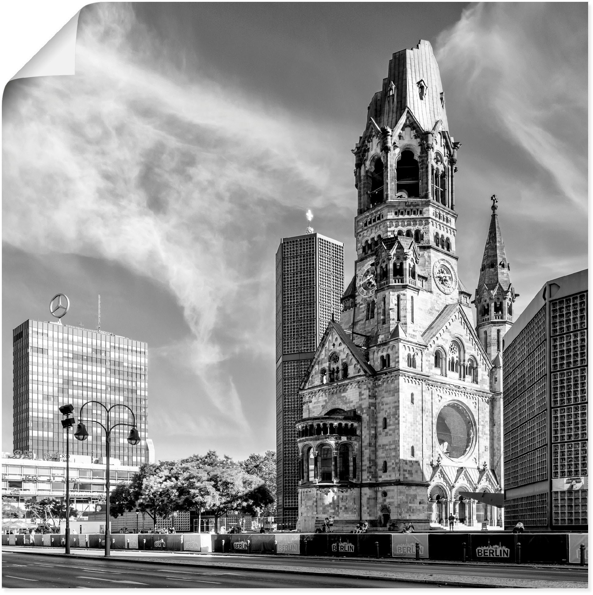 Artland Artprint Berlin Kaiser-Wilhelm-Gedächtniskirche in vele afmetingen & productsoorten artprint