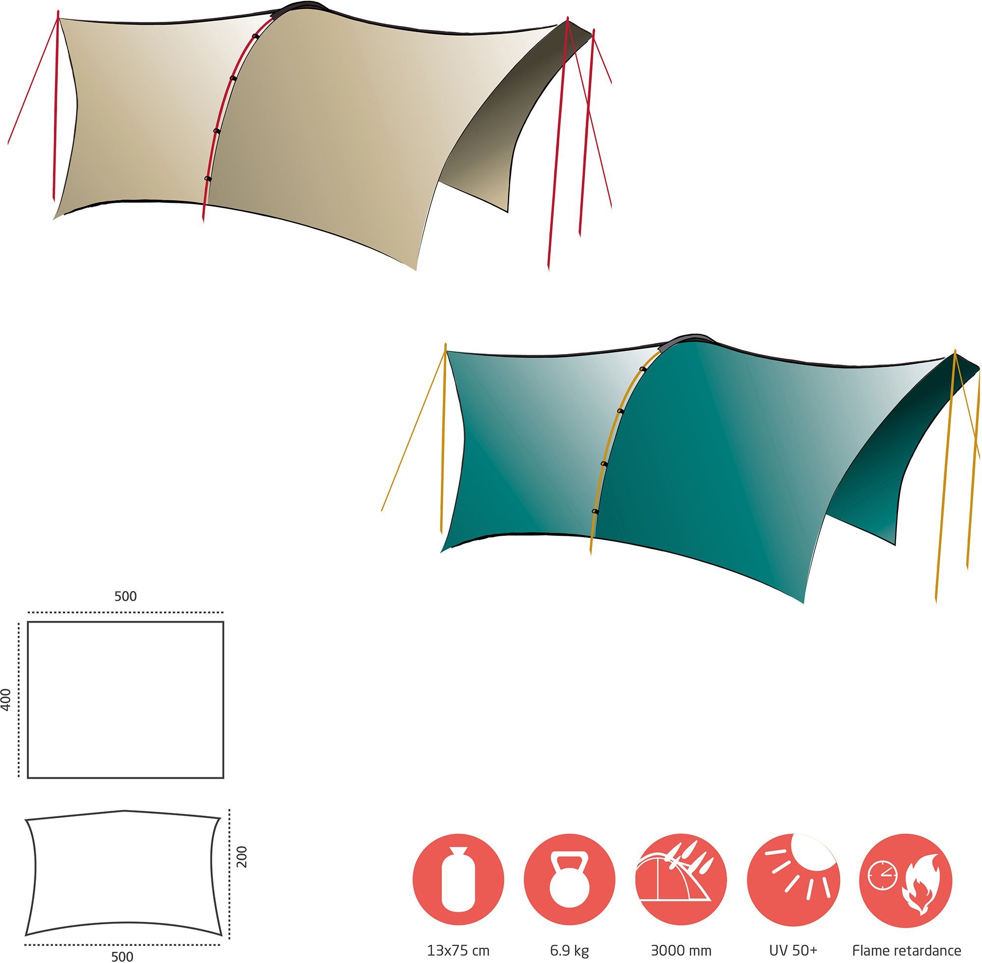 GRAND CANYON Tarp TAHUTA SHELTER 4