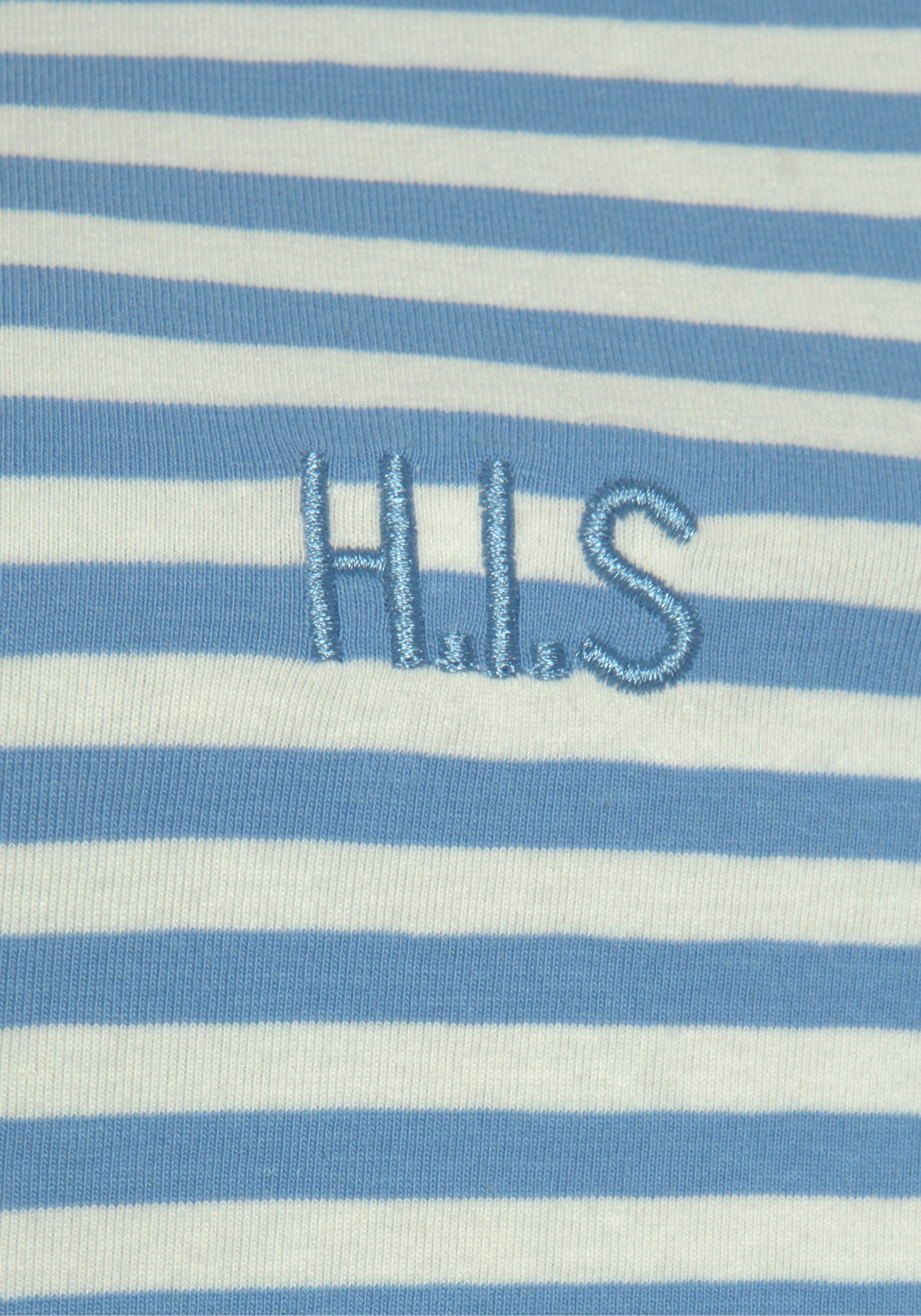H.I.S Shortama met logoborduursel op borsthoogte (2-delig)