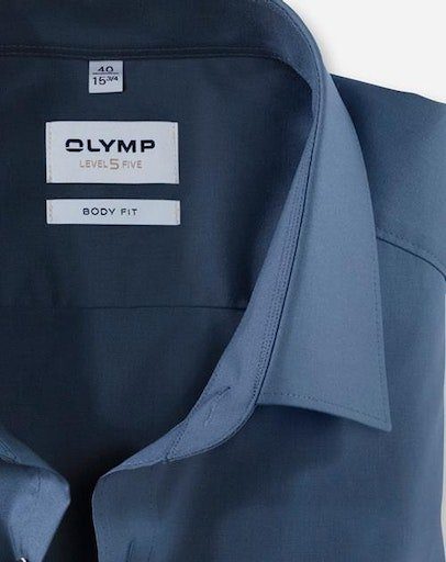 OLYMP Businessoverhemd Level Five body fit vormvast door elastaan