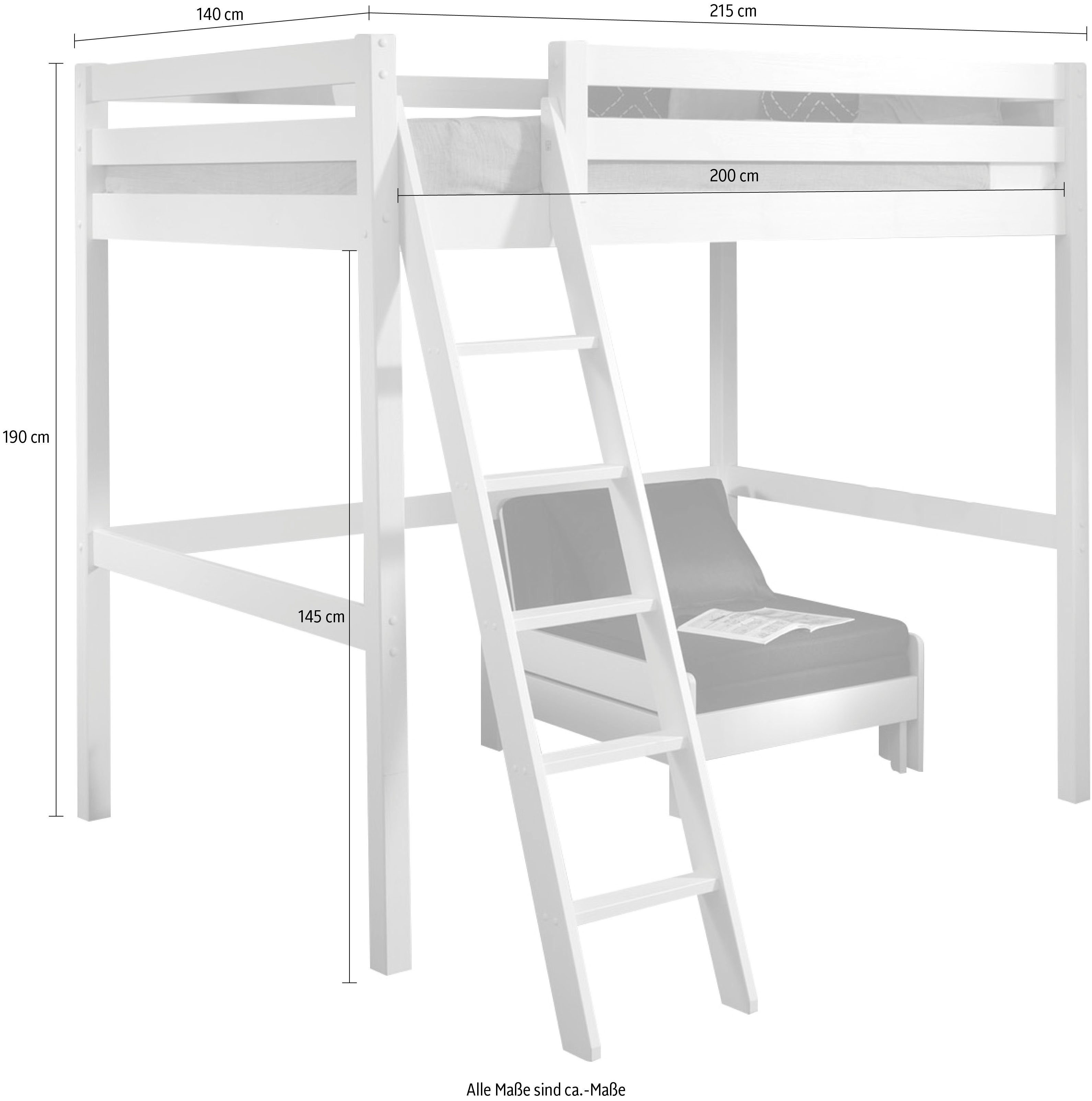 Vipack Hoogslaper PINO met fauteuil
