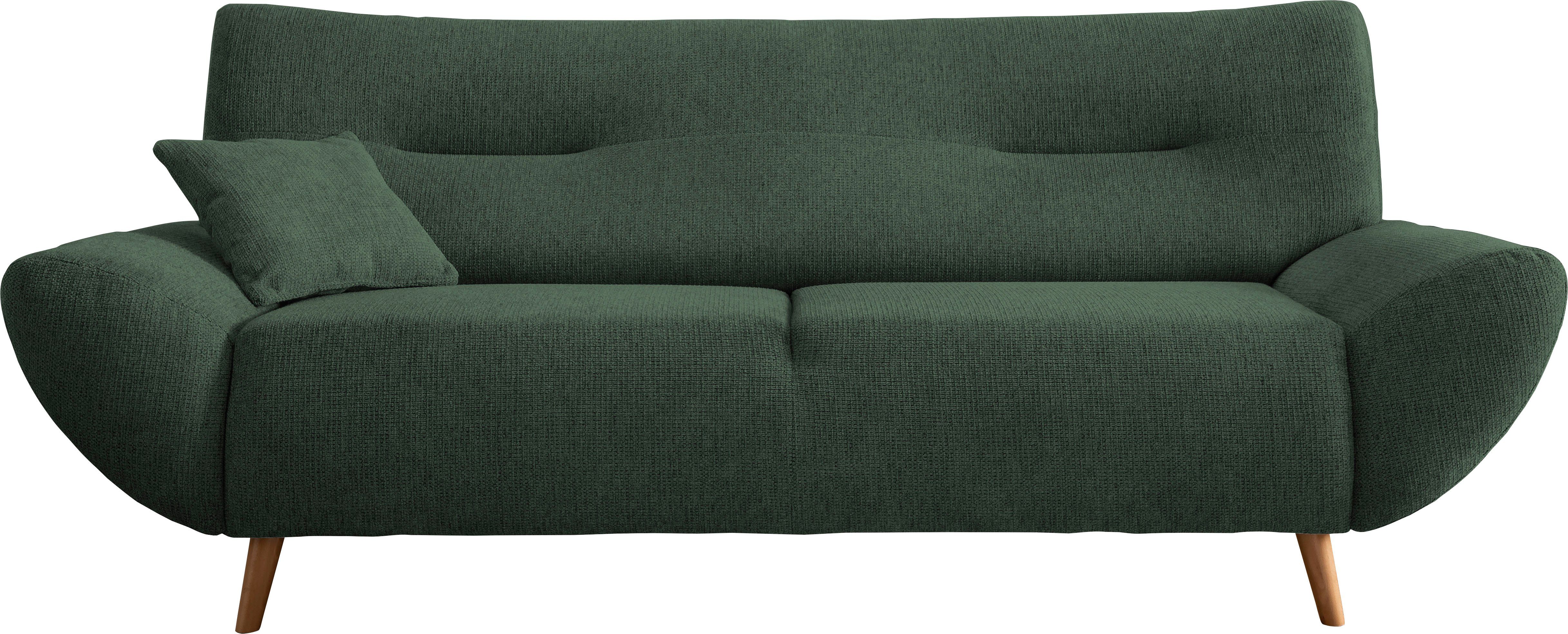 INOSIGN 3-zitsbank Drago, elegant en tijdloos, comfortabel, met houten voet