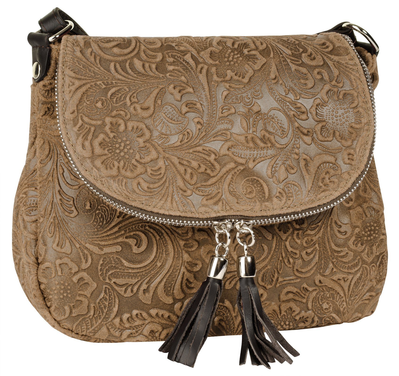 Samantha Look Schoudertas echt leer, made in italy