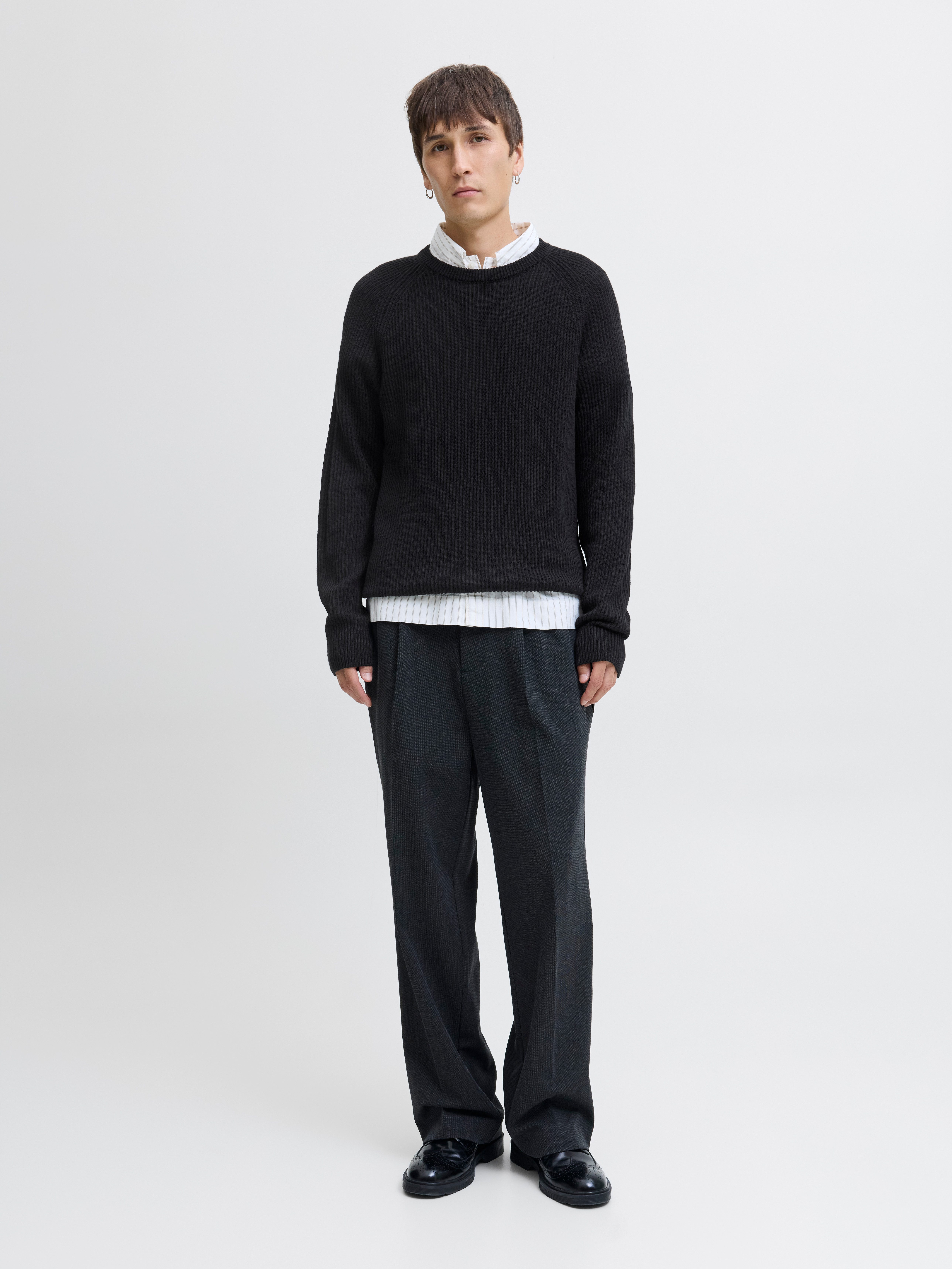 Jack & Jones Trui met ronde hals JJPANNEL KNIT CREW NECK AW25