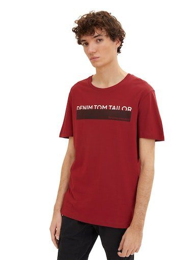 Tom Tailor Denim T-shirt in verschillende kleuren (set, 3-delig)