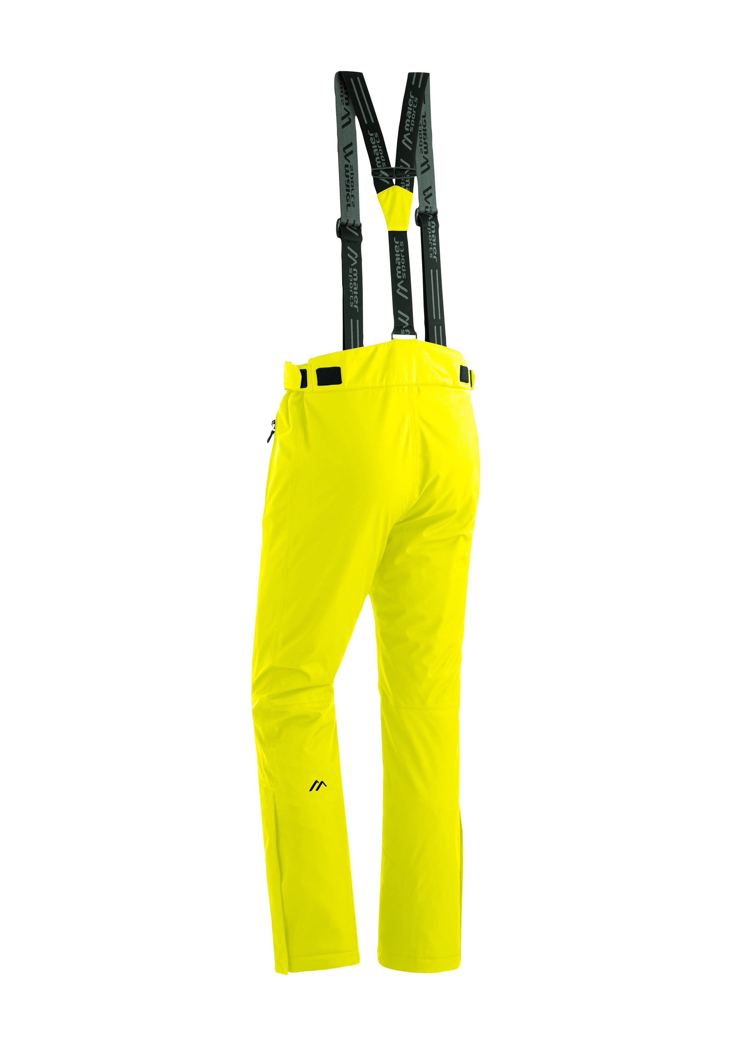 Maier Sports Skibroek Joscha slim Heren sneeuwbroek met bretels wind waterdicht slim fit