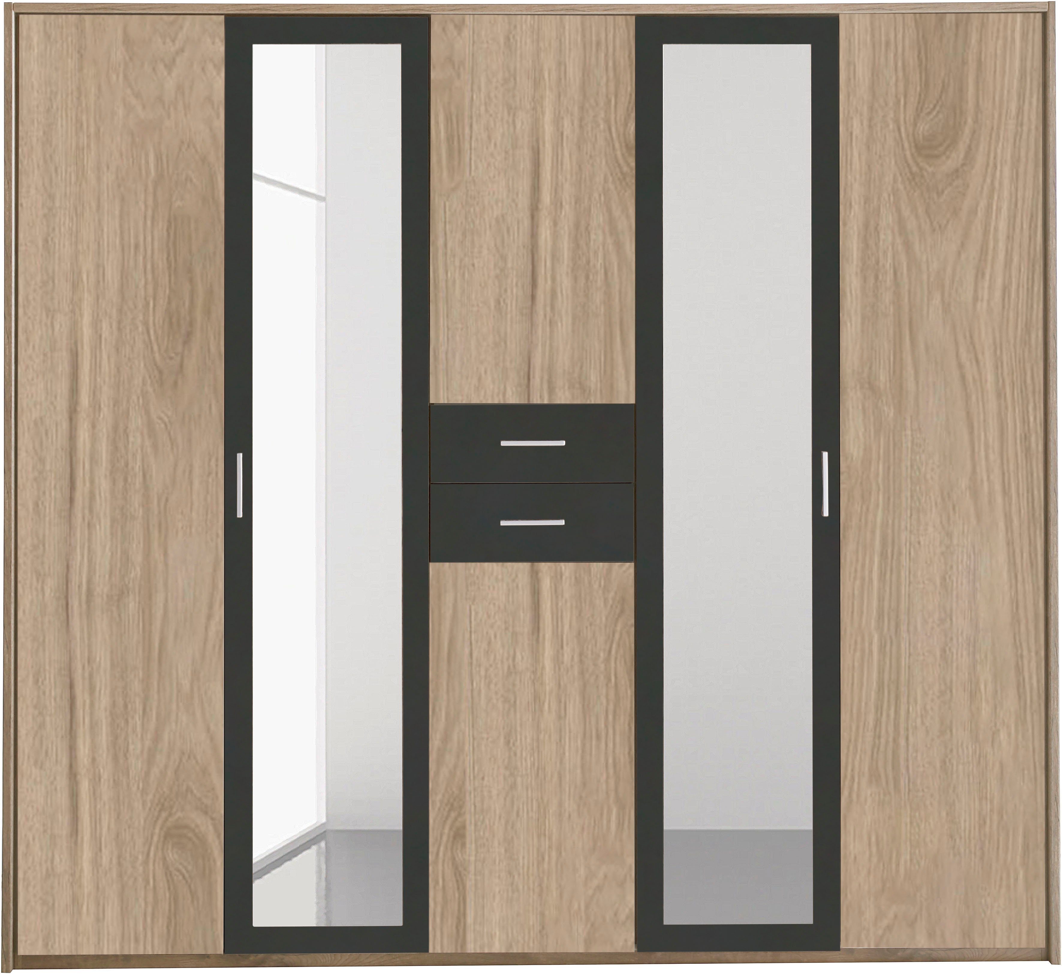 Wimex Kledingkast Diver draaideurkast met spiegel, 180, 225 of 270cm breed Bestseller slaapkamerkast optioneel met 3 binneninrichtingen