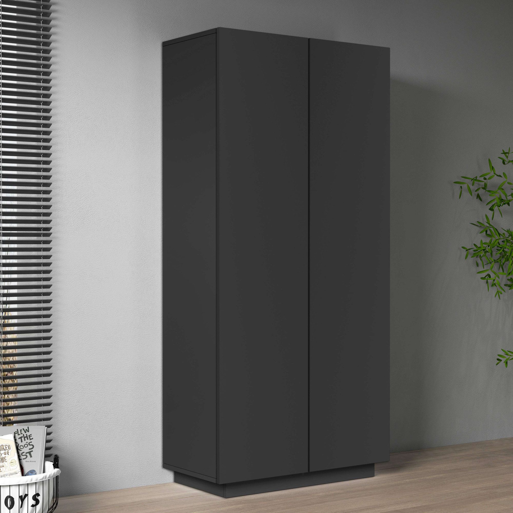 INOSIGN Archiefkast Essential, Multifunctionele kast, Bureaukast met 2 deuren & verstelbare legplanken, hoogte 86 of 166 cm, made in italy