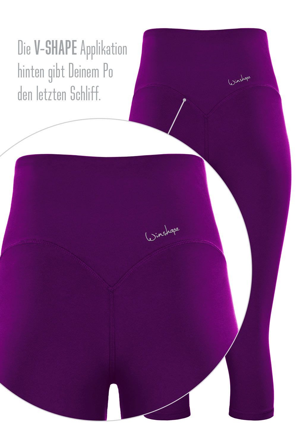 Winshape Legging 3 4 Functional Comfort HWL217C met v-vorm applicatie en core-band